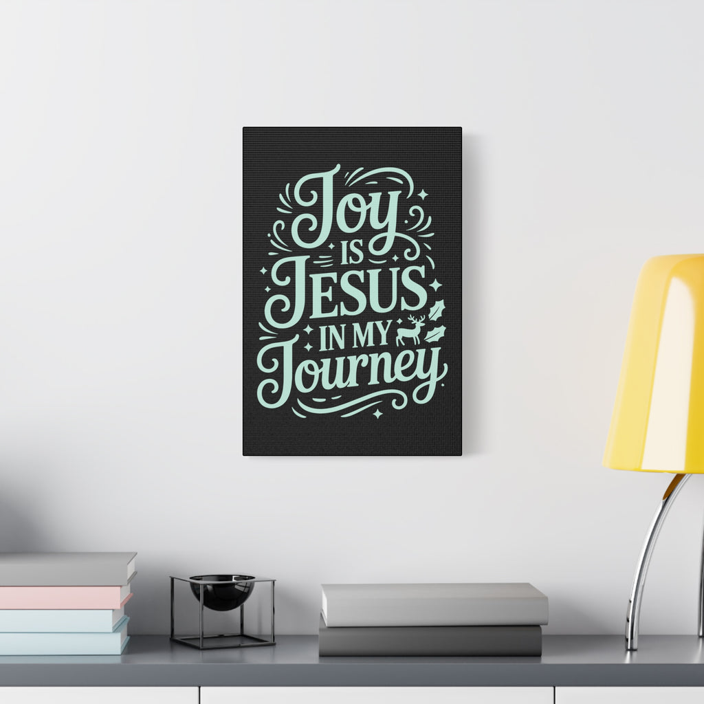 Joy in My Journey Canvas Wall Art, Religious Decor, Christmas Gift, Inspirational Wall Art, Joyful Home Decoration, Faith-Based Art