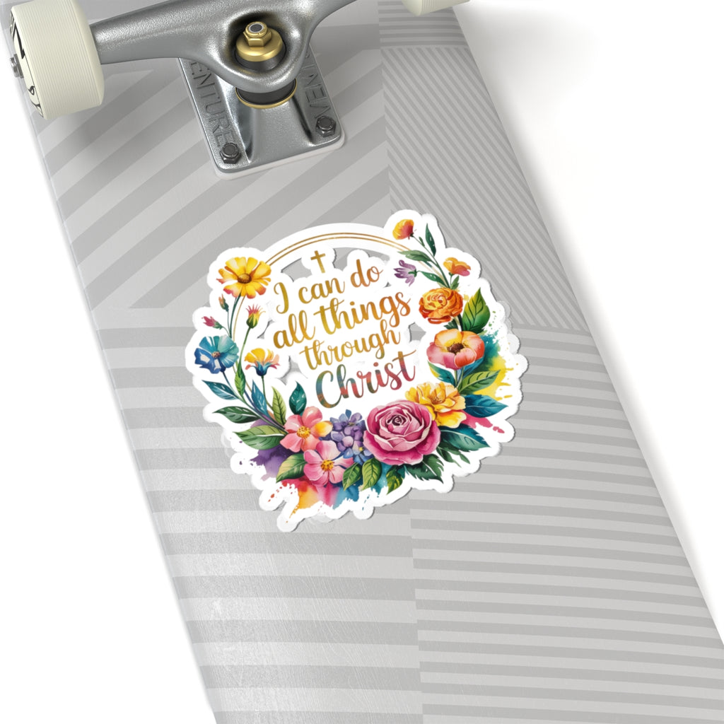 Inspirational Floral Stickers for Laptop, Journals, Water Bottles, Gifts, Home Decor