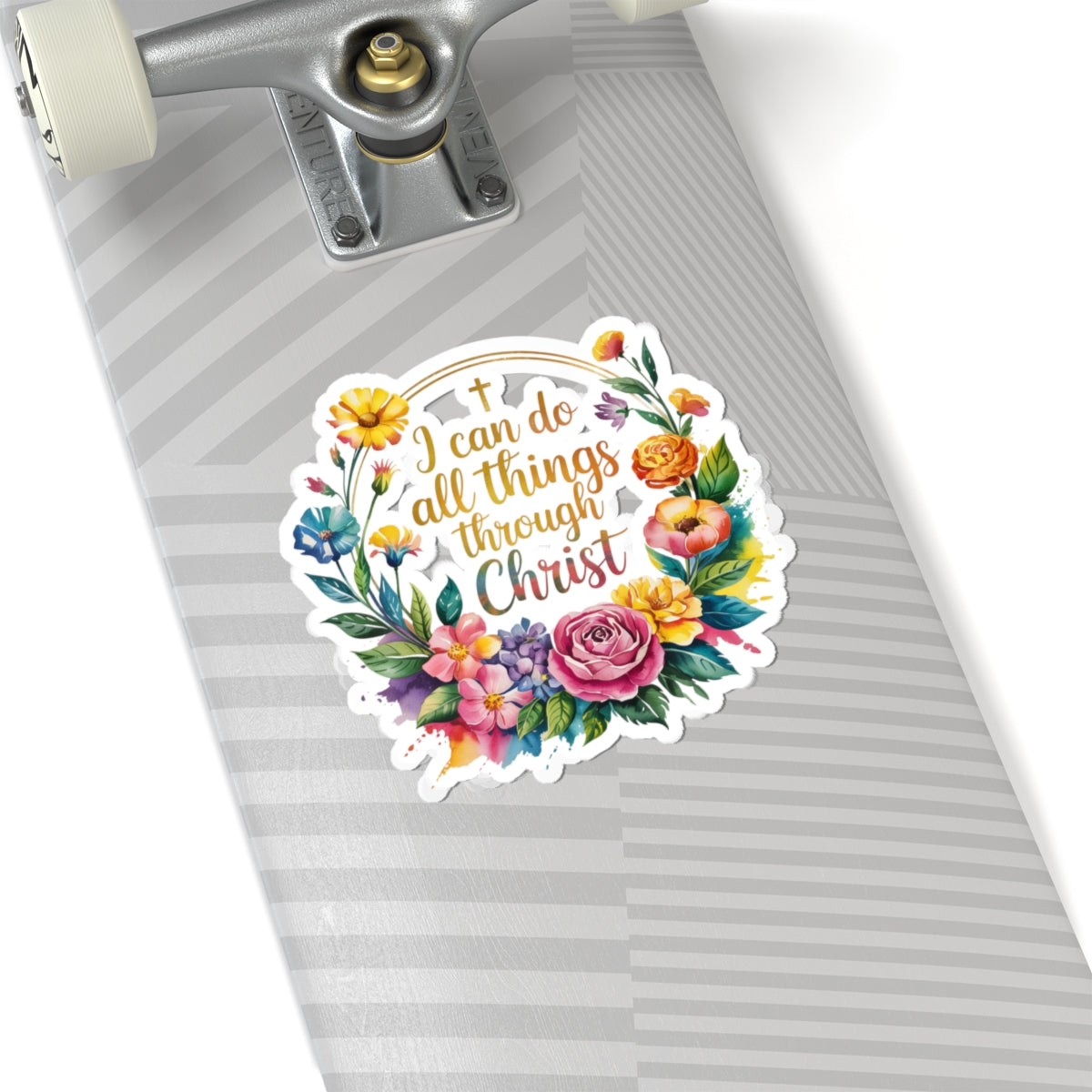 Inspirational Floral Stickers for Laptop, Journals, Water Bottles, Gifts, Home Decor