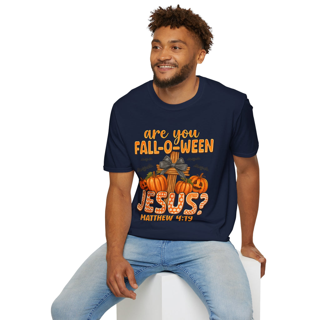 Funny Christian Halloween T-Shirt, Jesus Pumpkin Tee, Unisex Fall Shirt, Autumn Festive Apparel, Holiday Gift Idea