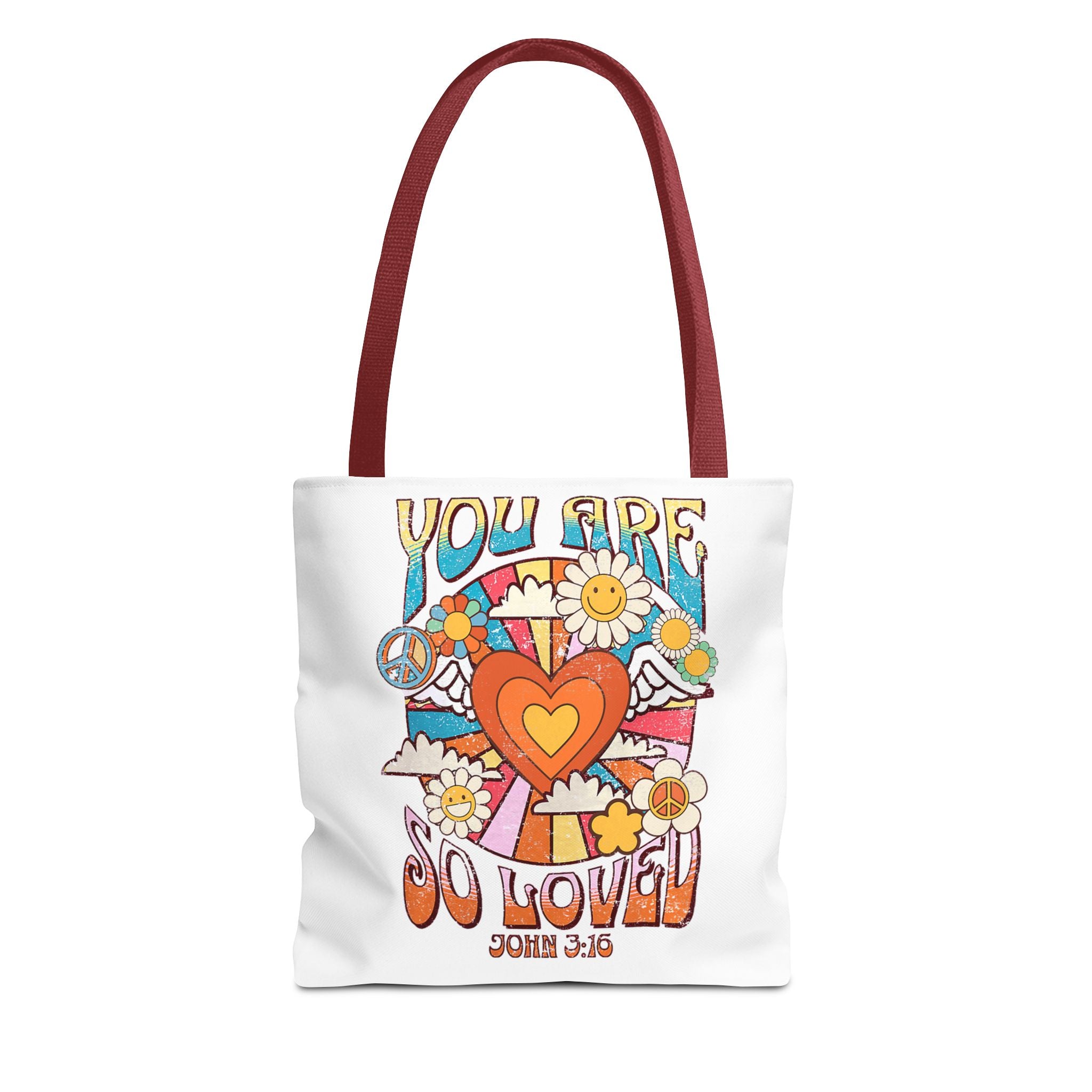 Colorful Inspirational Tote Bag, Versatile Shopping Bag, Faith-Based Gift, Motivational Carryall, Perfect for Any Occasion