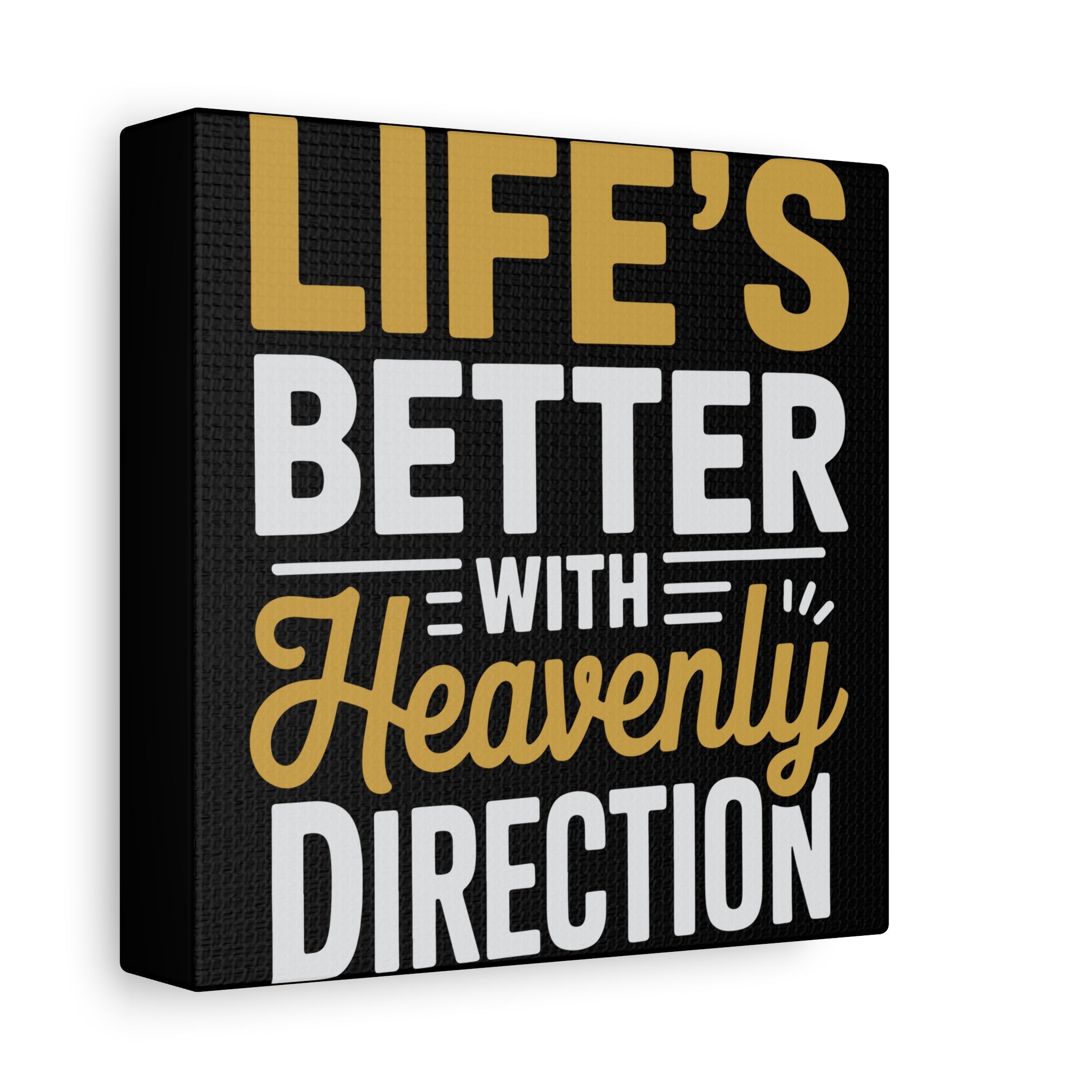 Heavenly Direction Canvas Wall Art, Inspirational Home Decor, Motivational Gift, Modern Wall Hanging, Perfect for Any Room