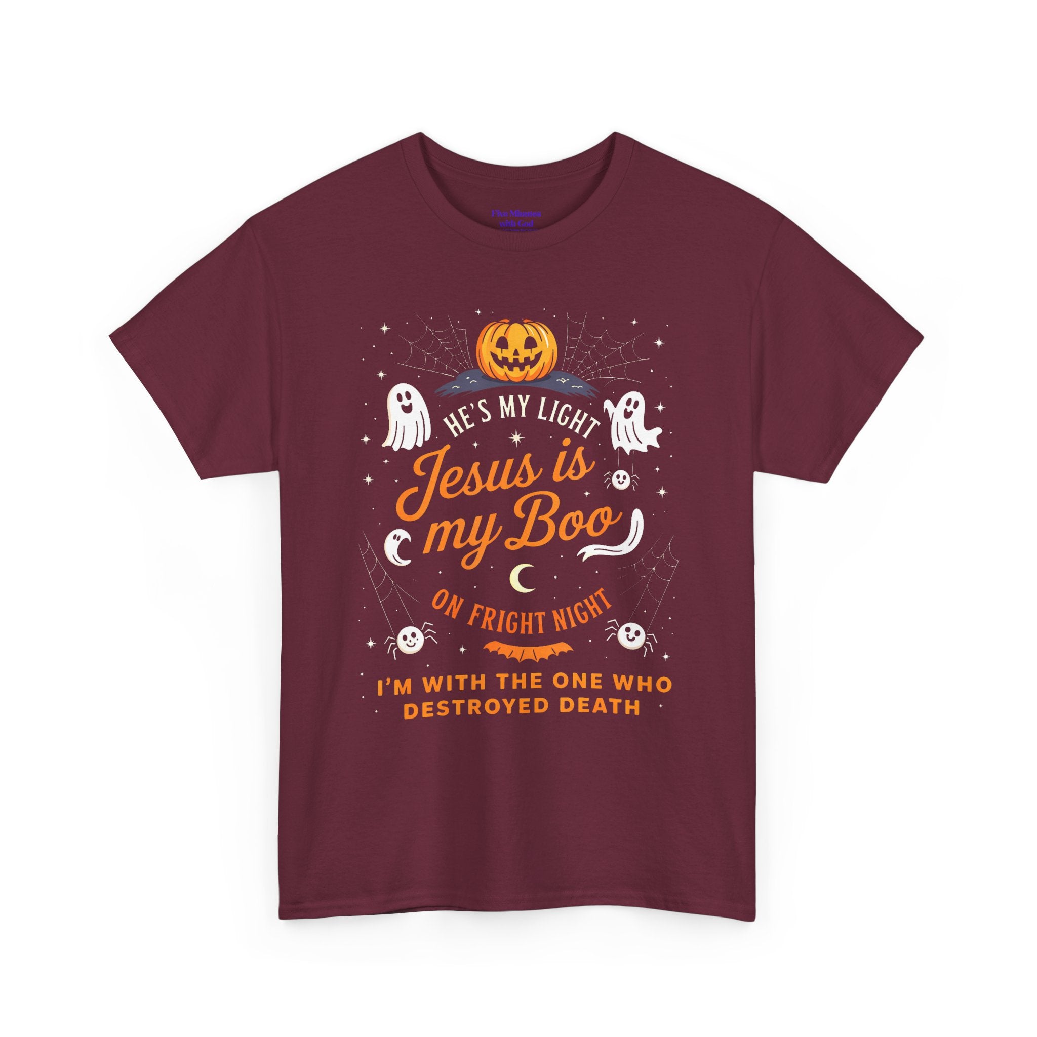Halloween Faith Tee - Jesus is My Boo, Unisex T-Shirt for Halloween, Christian Halloween Shirt, Gift for Christian Friends, Spooky [...]