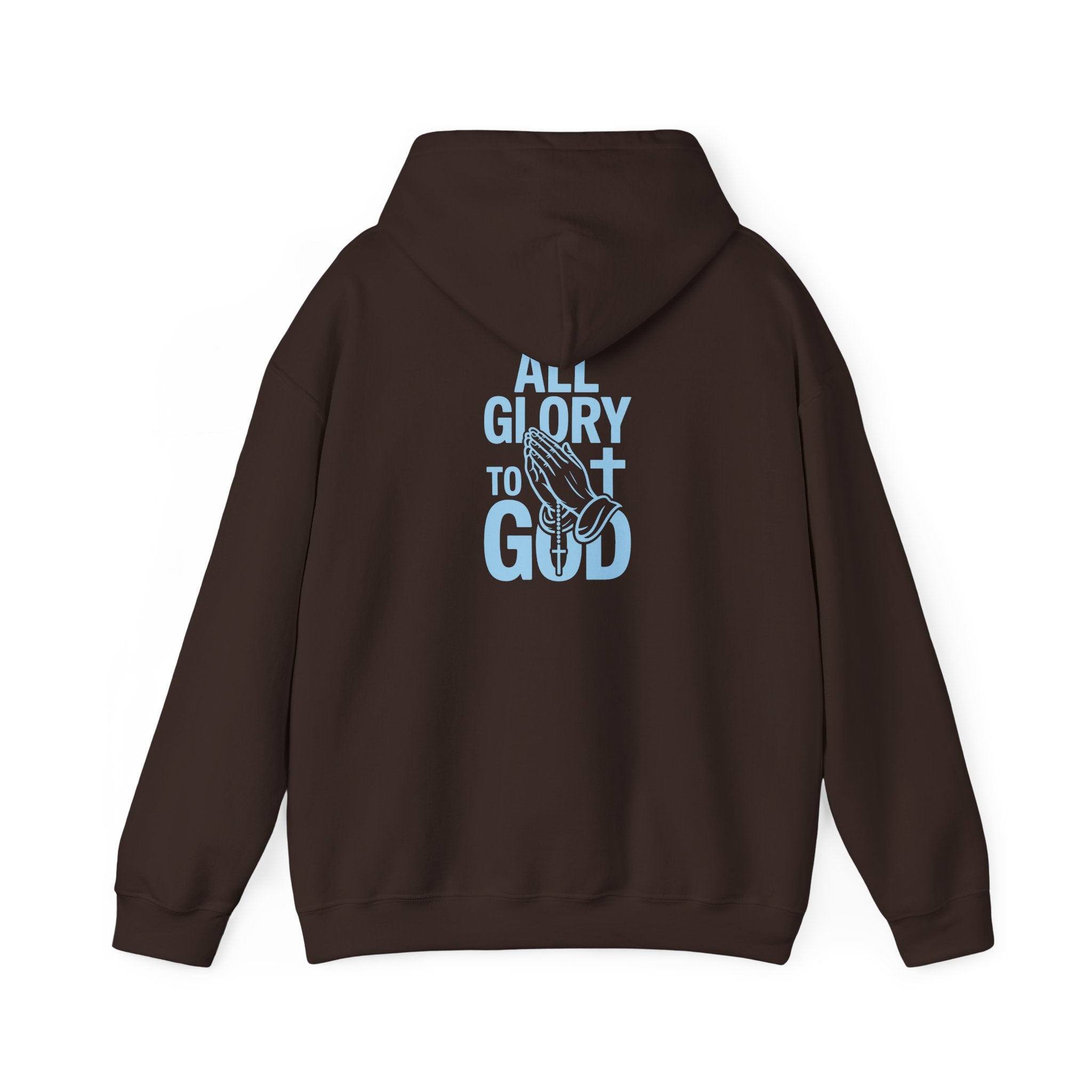 Unisex Inspirational Hooded Sweatshirt - All Glory to God, Faith, Religion, Christian Gifts, Casual Wear, Cozy Hoodie