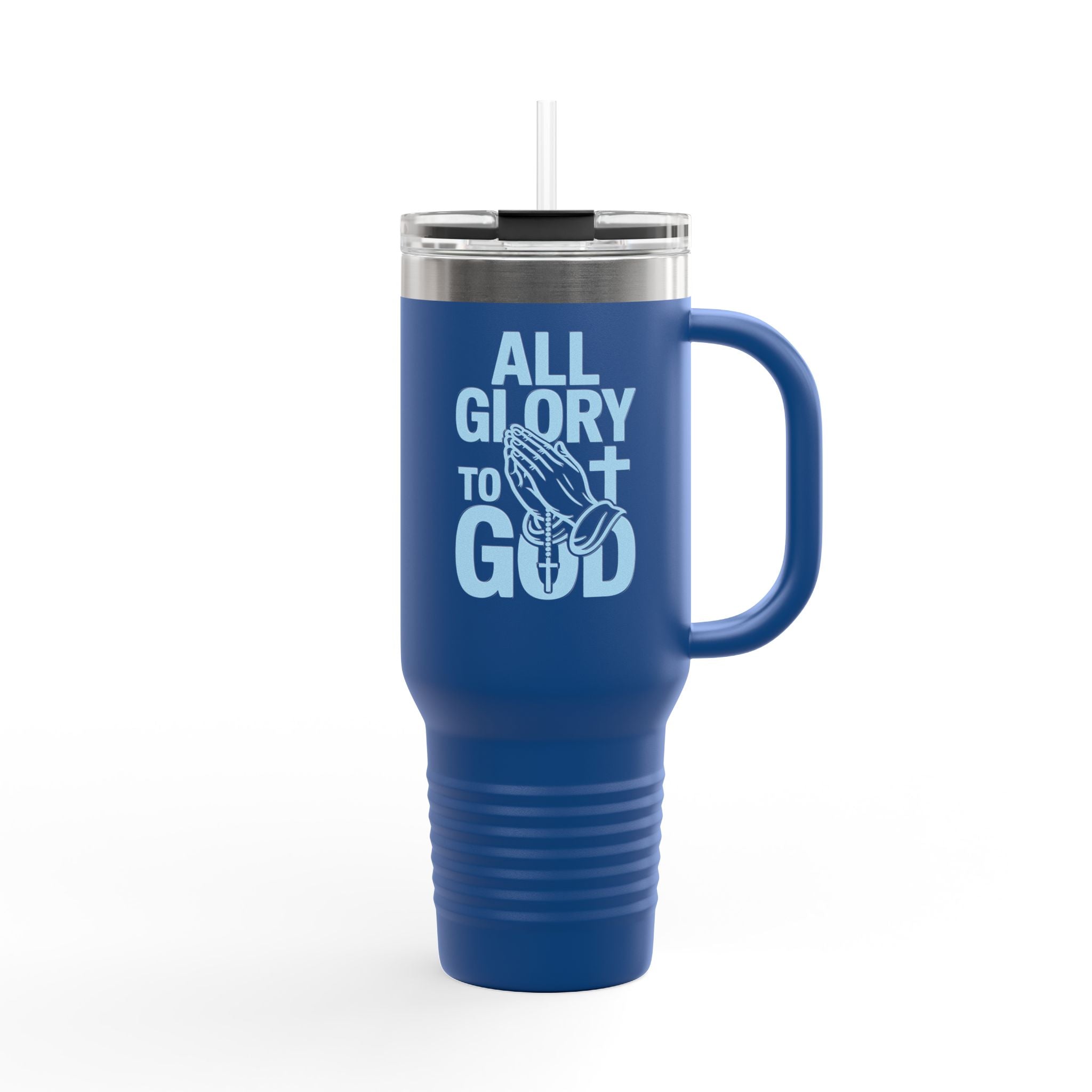 Insulated Travel Mug with Inspirational Quote, Perfect for Coffee Lovers, Bible Verses, Gift for Him/Her, Reusable Drinkware