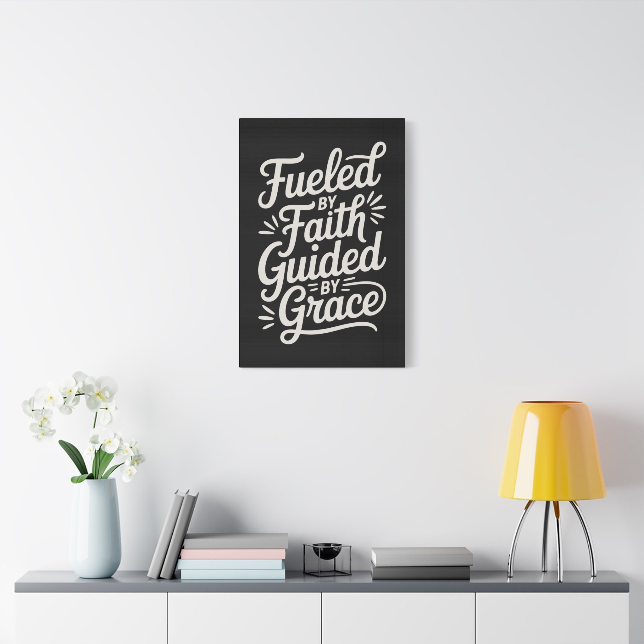 Stretched Canvas Art, Motivational Wall Decor, Home Inspirational Art, Faith-Based Decor, Gift for Faith Lovers