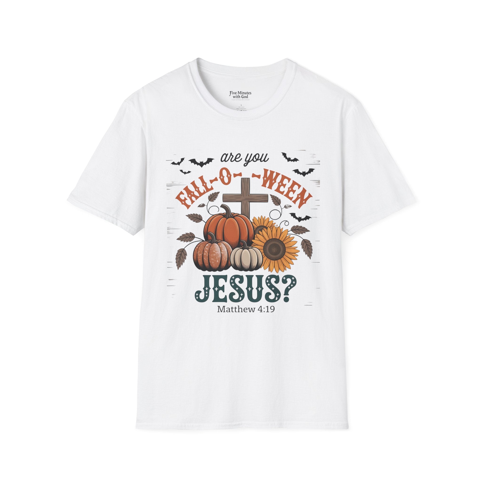 Fall-Themed T-Shirt: Are You Fall-O-Ween Jesus? Halloween Tee, Unisex Shirt, Autumn Apparel, Faith-Based Gift, Seasonal Wear