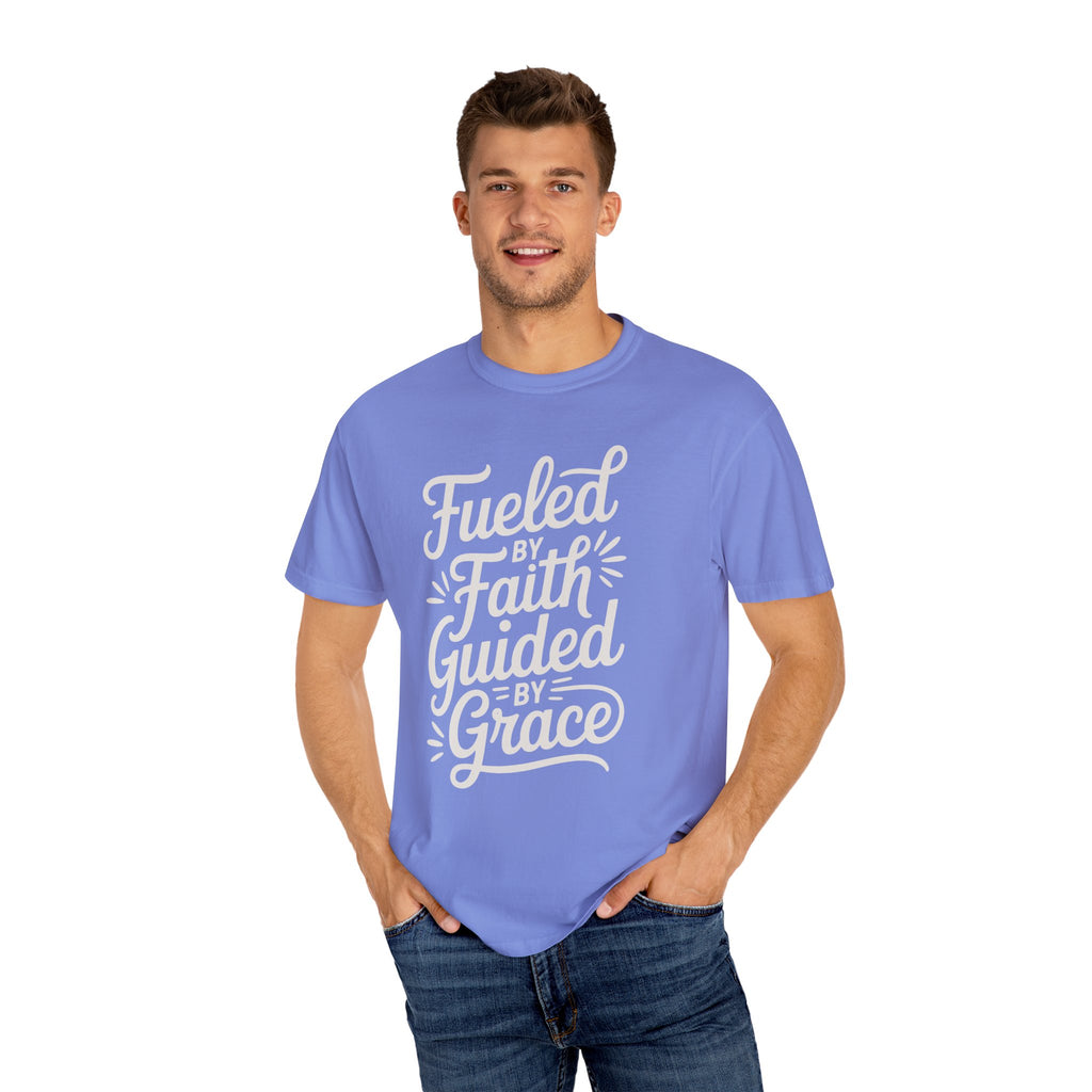 Fueled By Faith Guided By Grace Motivational Apparel