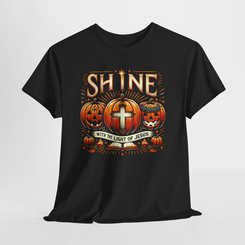 Halloween Jesus Graphic Tee | Unisex Cotton T-Shirt, Spooky Season Apparel, Faith-Based Shirt, Autumn Fashion, Christian Gift