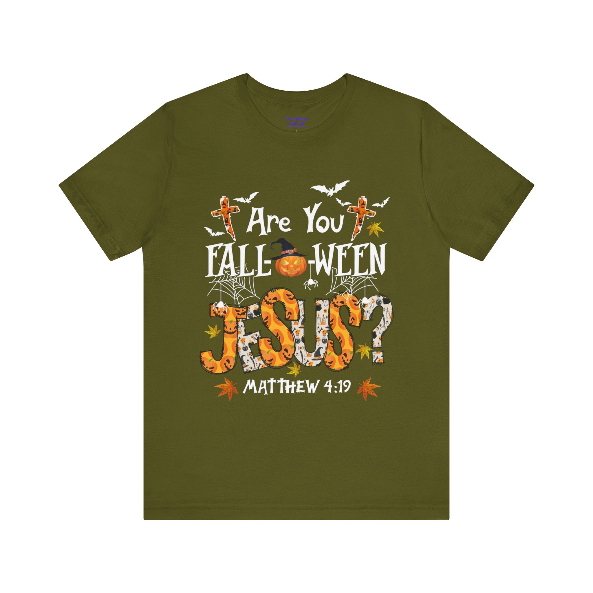 Jesus? Unisex Short Sleeve Tee | Fall Inspired T-Shirt, Autumn Apparel, Halloween Gift, Cozy Casual Wear, Everyday Style