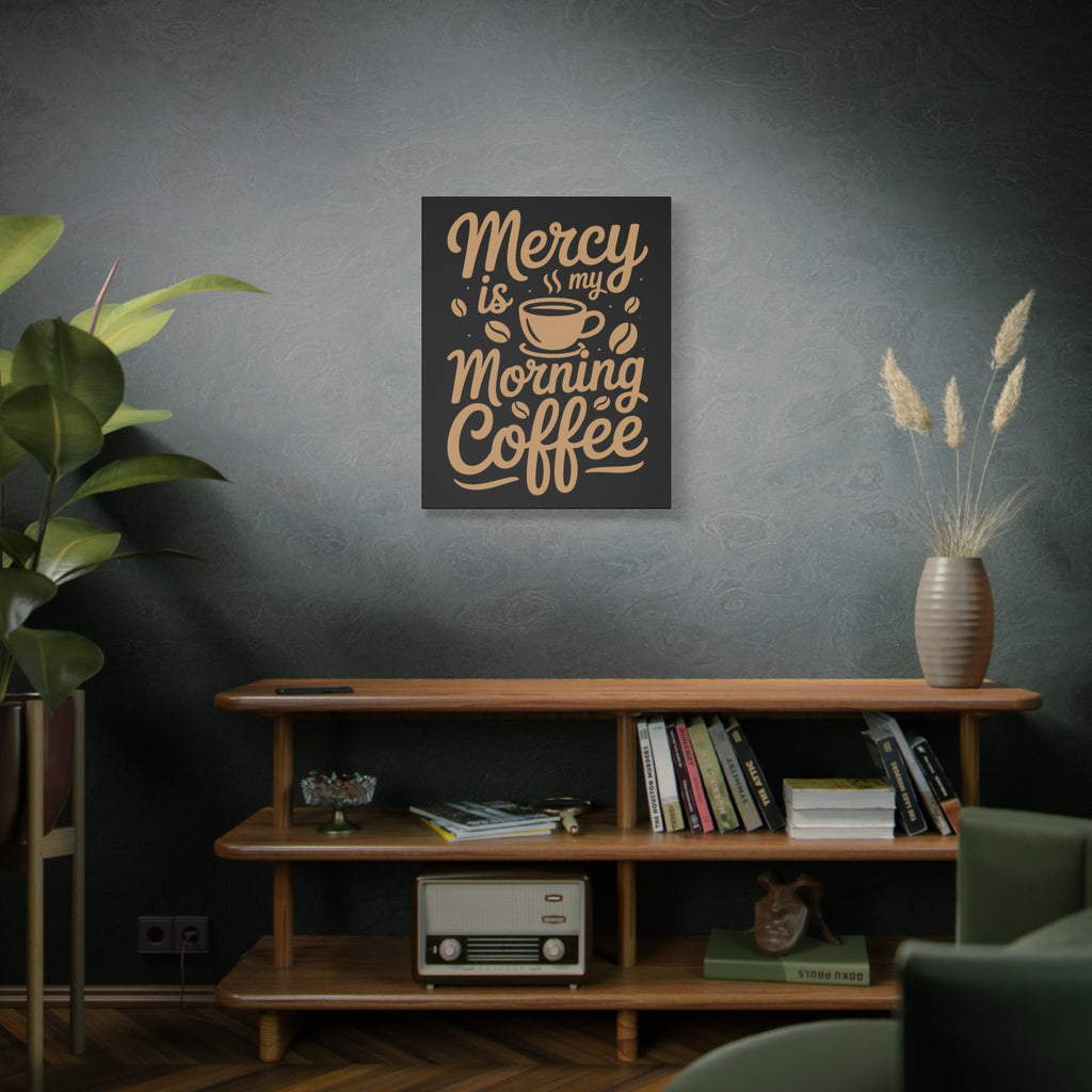 Coffee-Themed Canvas Art Print, Wall Decor for Coffee Lovers, Inspirational Home Decoration, Gift for Friends and Family