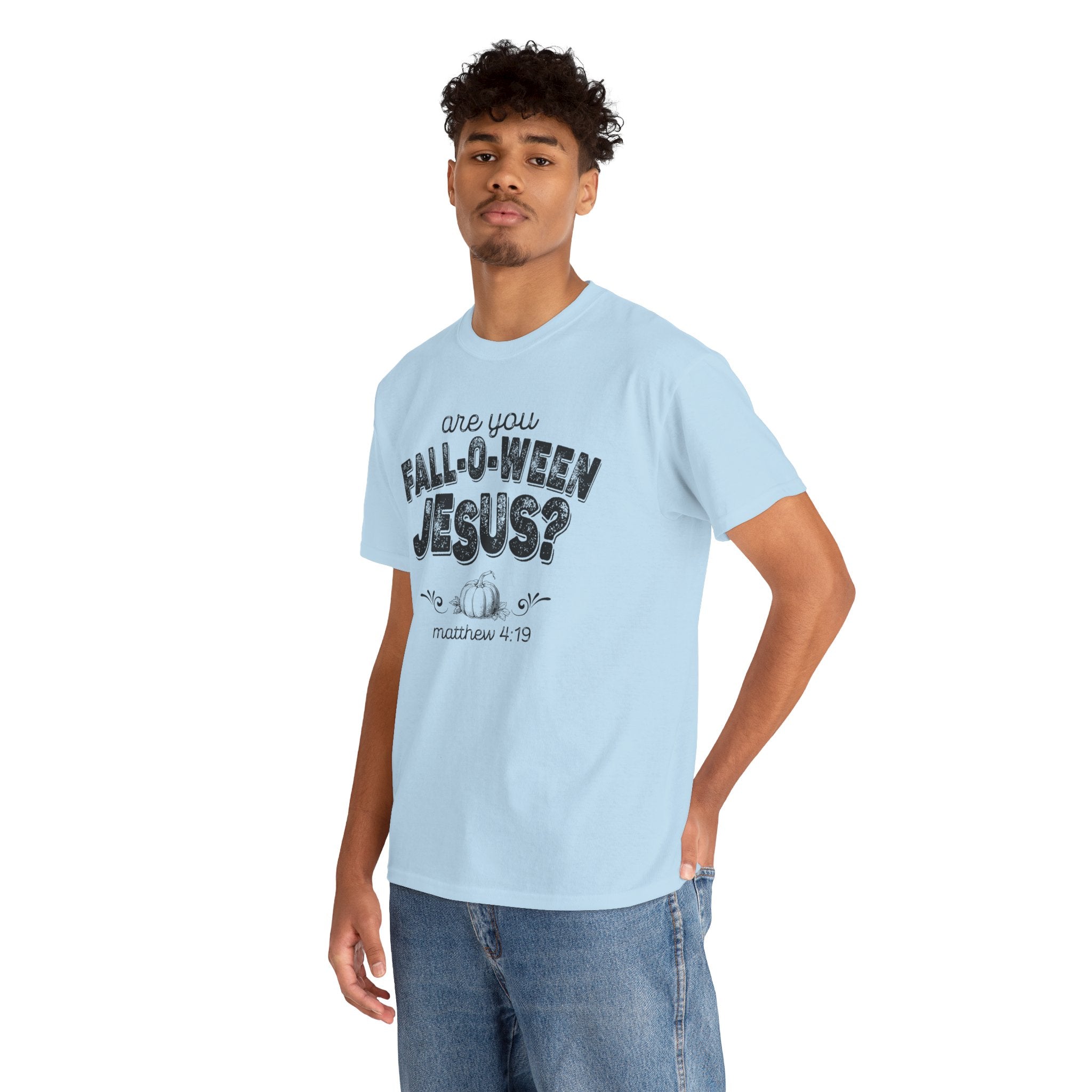 Fall-Themed Tee, Are You Fall-O-Ween Jesus, Unisex Cotton Shirt, Funny Fall Apparel, Halloween T-Shirt, Thanksgiving Gift Ideas