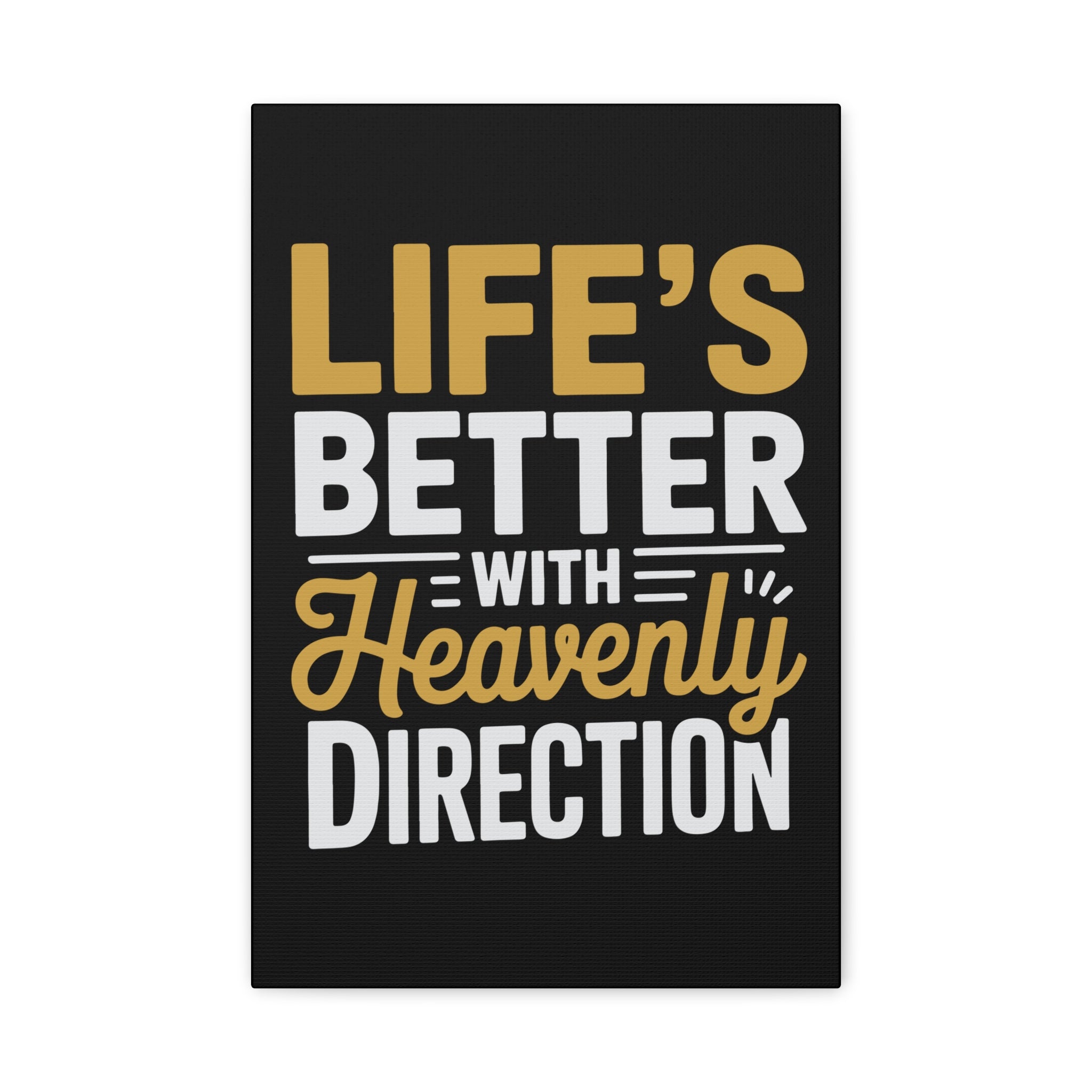 Heavenly Direction Canvas Wall Art, Inspirational Home Decor, Motivational Gift, Modern Wall Hanging, Perfect for Any Room