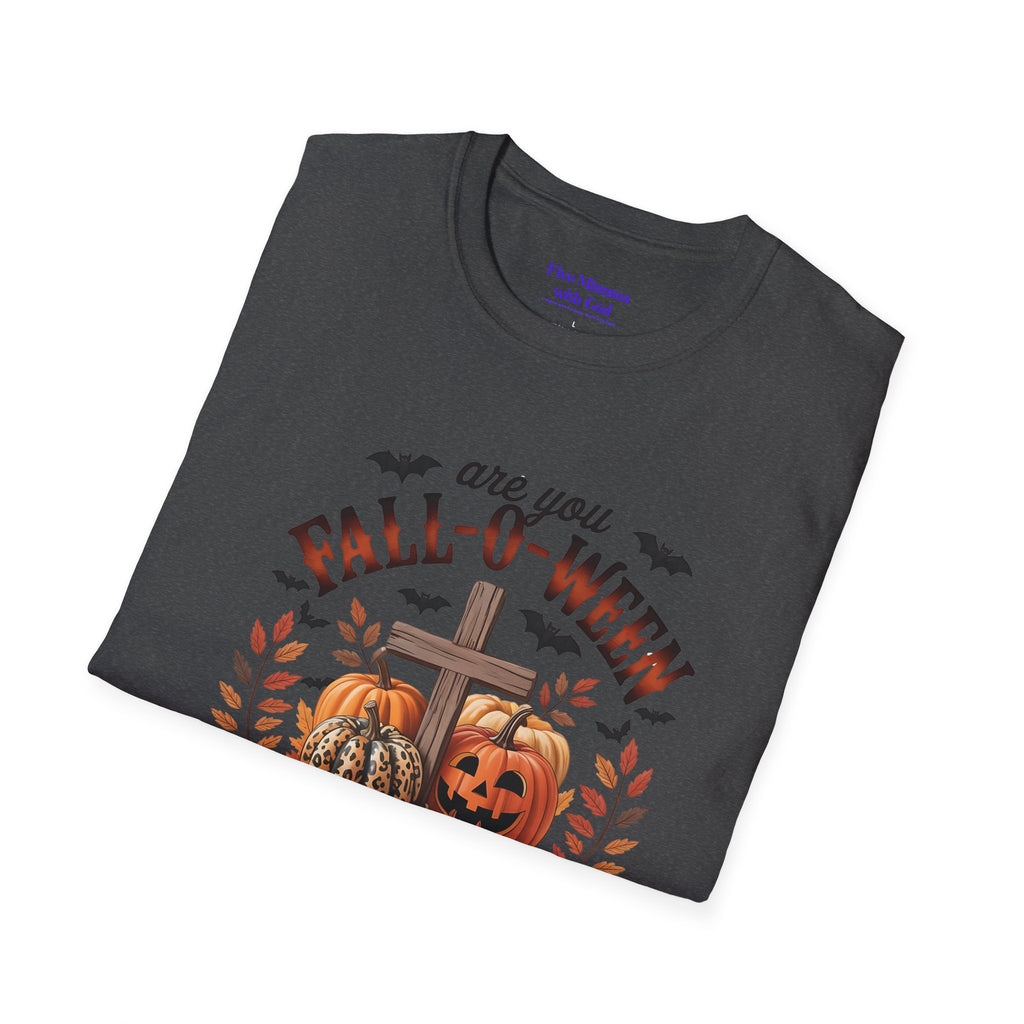Fall-O-Ween Jesus Unisex T-Shirt, Halloween Tee, Christian Apparel, Fall Shirt, Pumpkin T-Shirt, Autumn Clothing