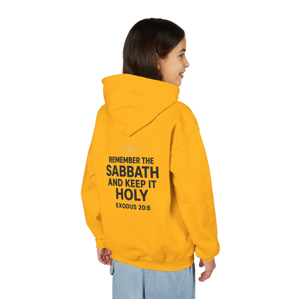 Sabbath Mode Youth Hoodie, Comfortable Hooded Sweatshirt for Kids, Perfect for Religious Observances, Christian Gift, Sunday Wear