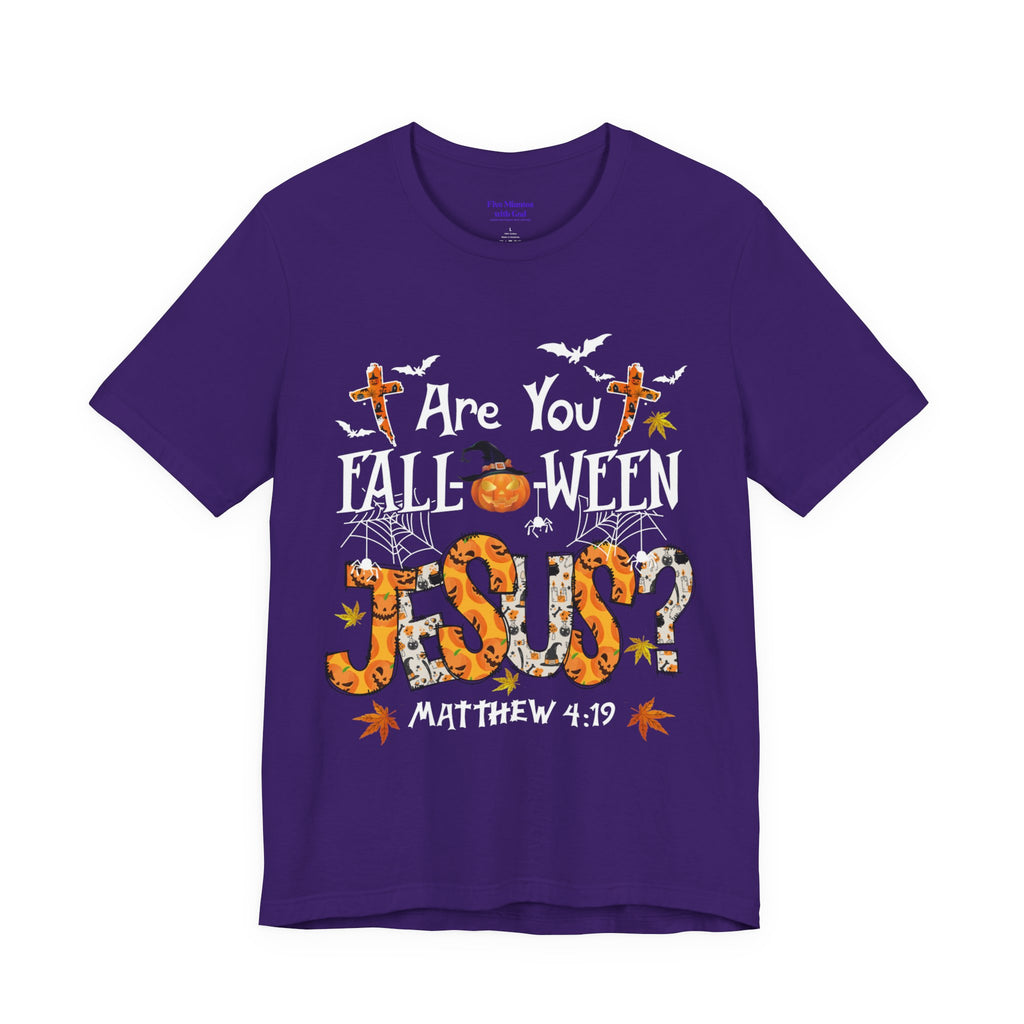 Jesus? Unisex Short Sleeve Tee | Fall Inspired T-Shirt, Autumn Apparel, Halloween Gift, Cozy Casual Wear, Everyday Style
