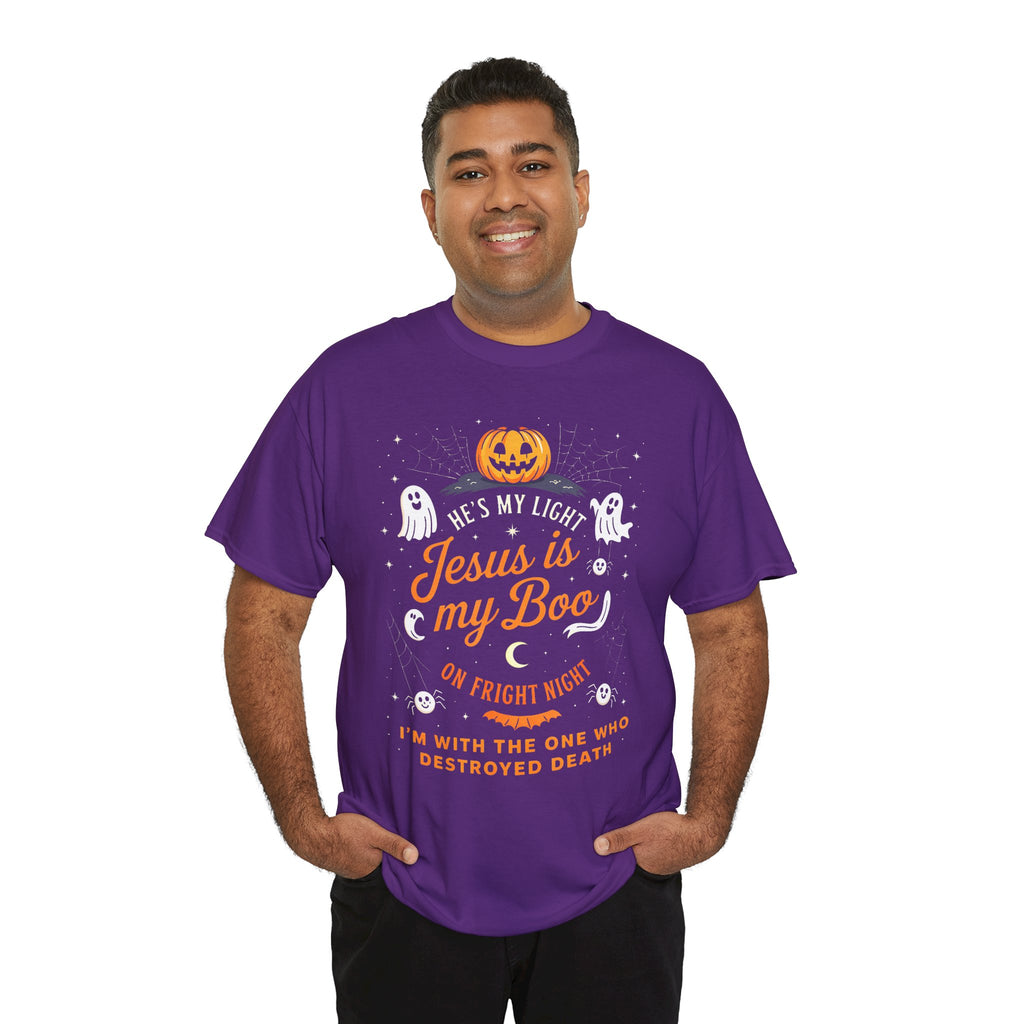 Halloween Faith Tee - Jesus is My Boo, Unisex T-Shirt for Halloween, Christian Halloween Shirt, Gift for Christian Friends, Spooky [...]