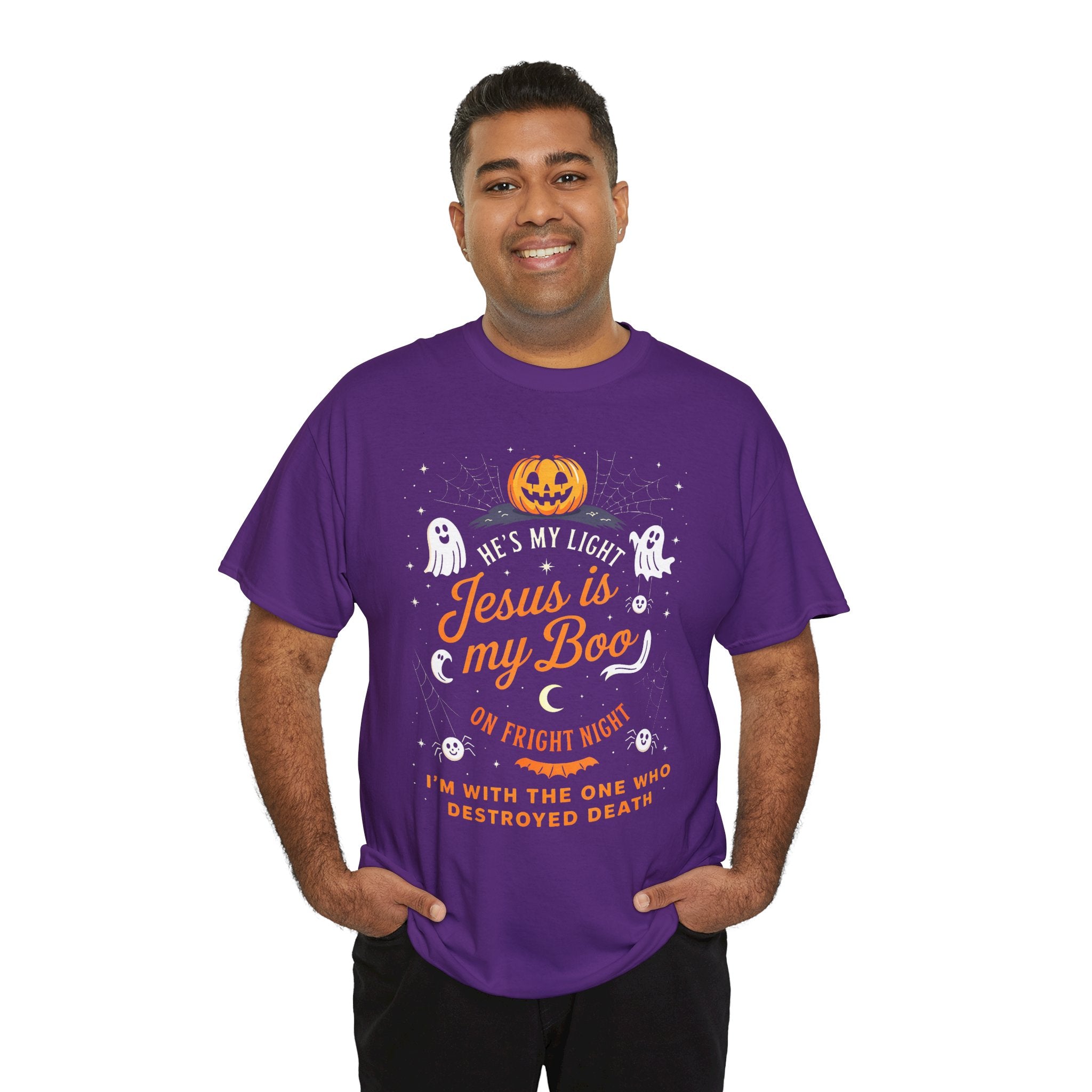 Halloween Faith Tee - Jesus is My Boo, Unisex T-Shirt for Halloween, Christian Halloween Shirt, Gift for Christian Friends, Spooky [...]