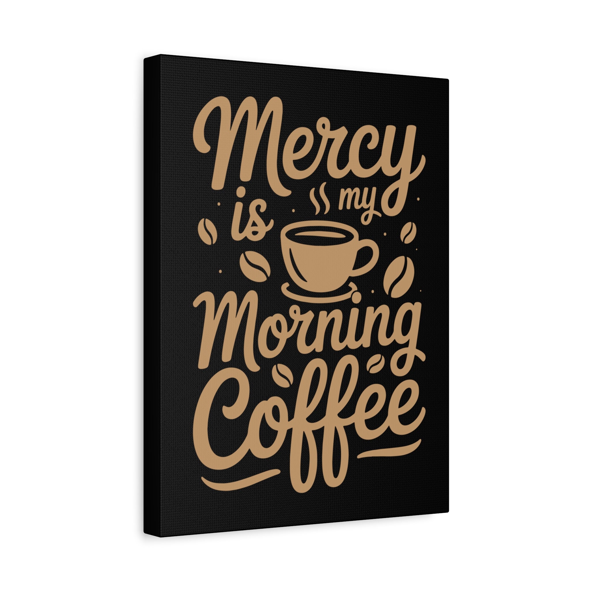 Coffee-Themed Canvas Art Print, Wall Decor for Coffee Lovers, Inspirational Home Decoration, Gift for Friends and Family