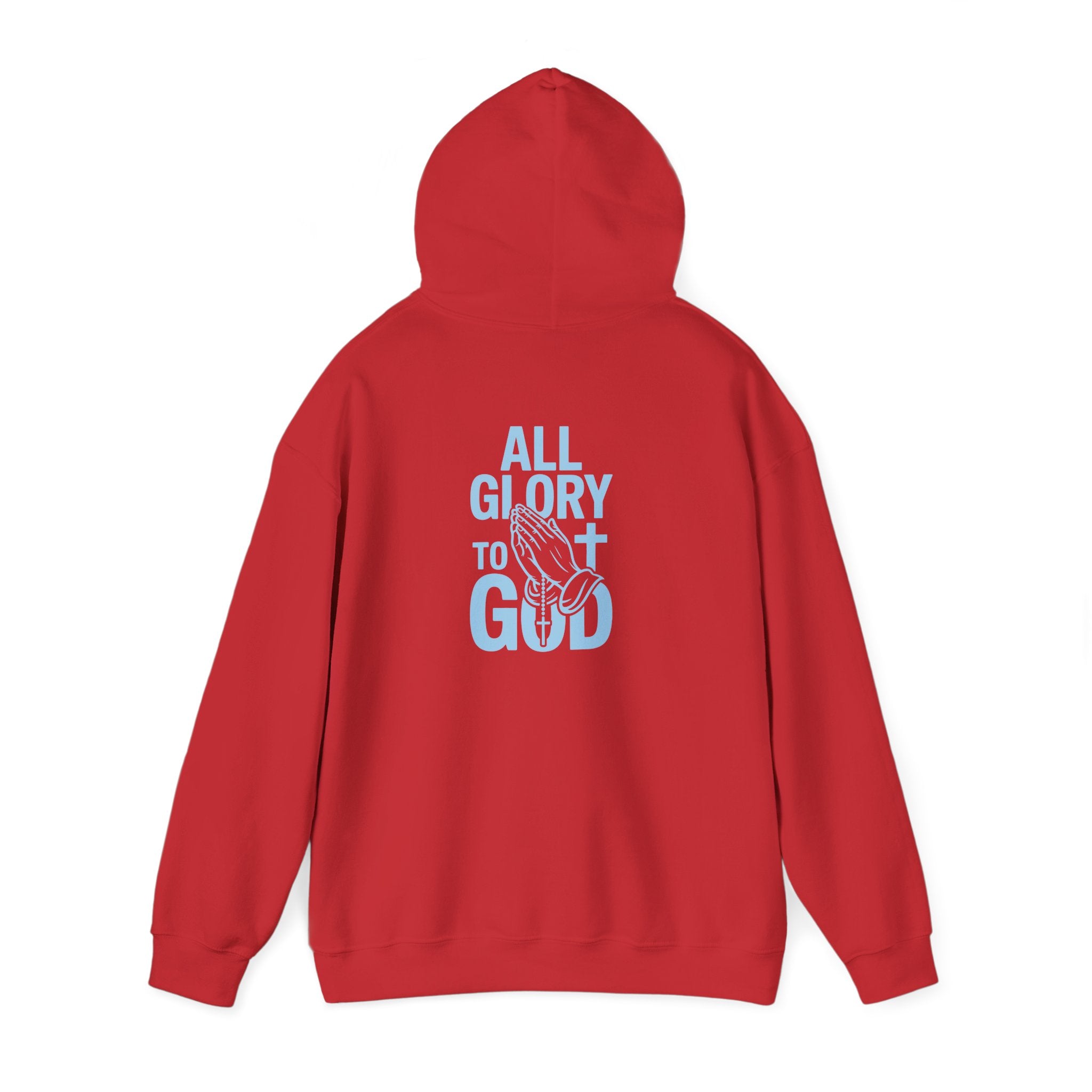 Unisex Inspirational Hooded Sweatshirt - All Glory to God, Faith, Religion, Christian Gifts, Casual Wear, Cozy Hoodie