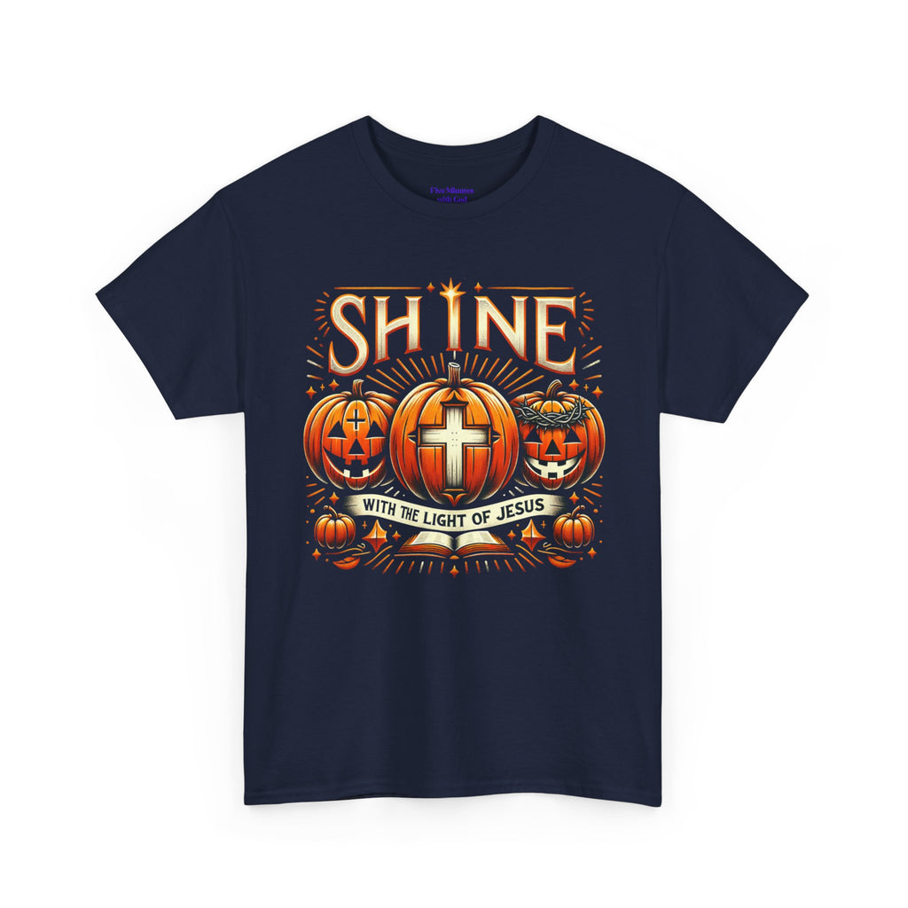 Halloween Jesus Graphic Tee | Unisex Cotton T-Shirt, Spooky Season Apparel, Faith-Based Shirt, Autumn Fashion, Christian Gift