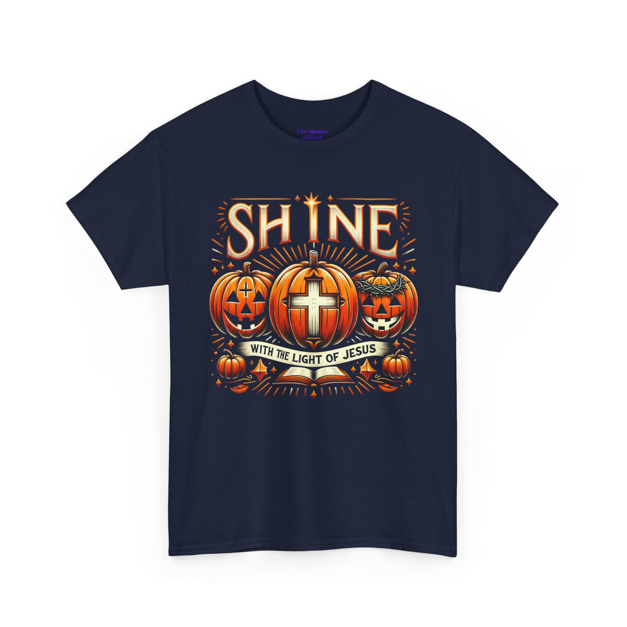 Halloween Jesus Graphic Tee | Unisex Cotton T-Shirt, Spooky Season Apparel, Faith-Based Shirt, Autumn Fashion, Christian Gift