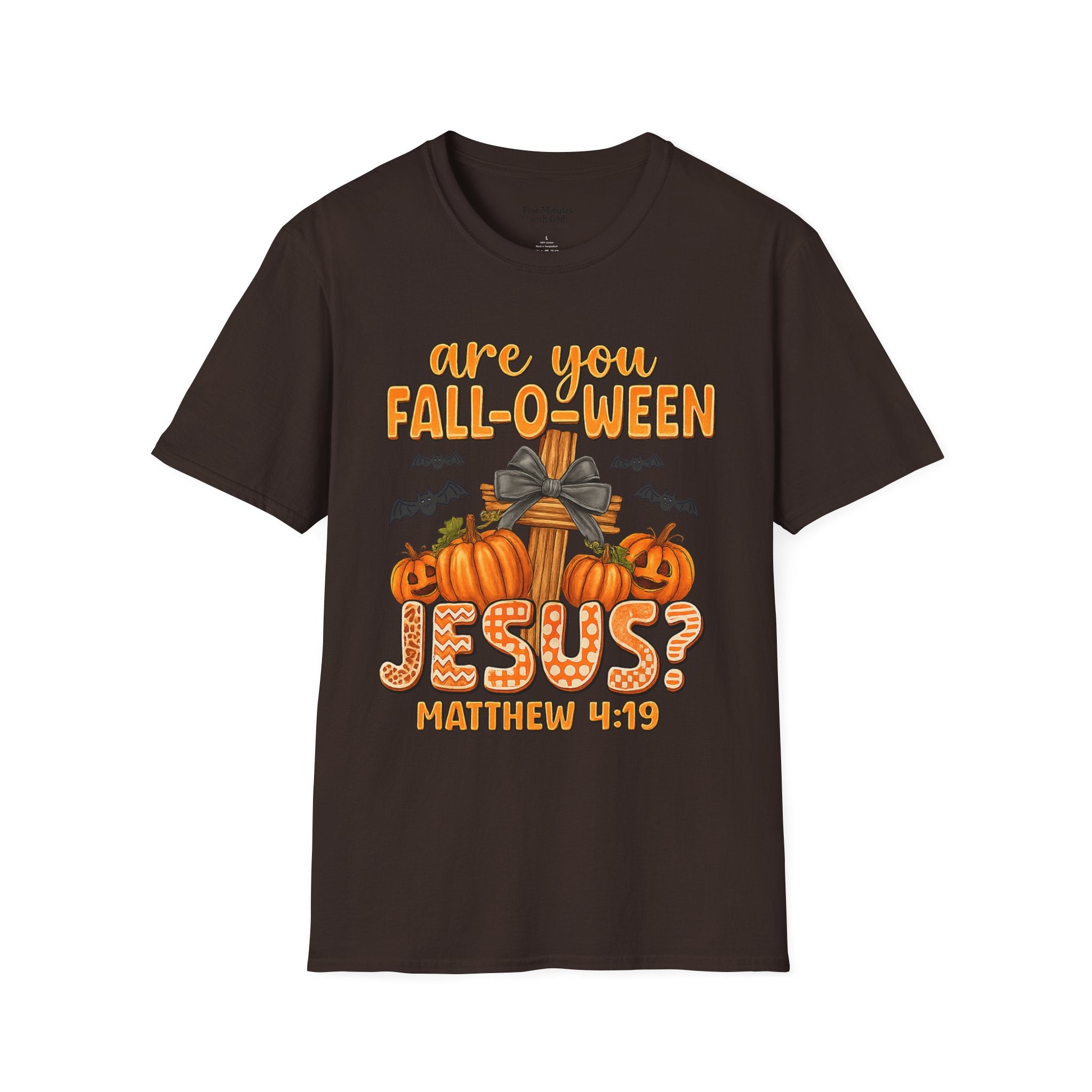 Funny Christian Halloween T-Shirt, Jesus Pumpkin Tee, Unisex Fall Shirt, Autumn Festive Apparel, Holiday Gift Idea