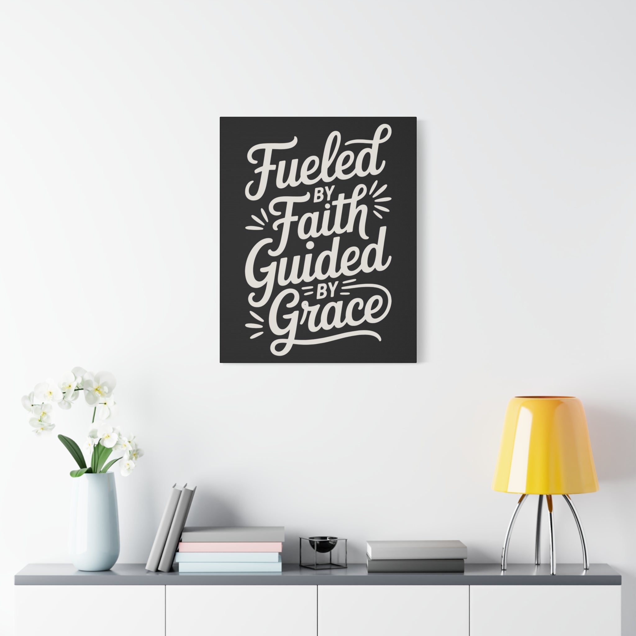 Stretched Canvas Art, Motivational Wall Decor, Home Inspirational Art, Faith-Based Decor, Gift for Faith Lovers