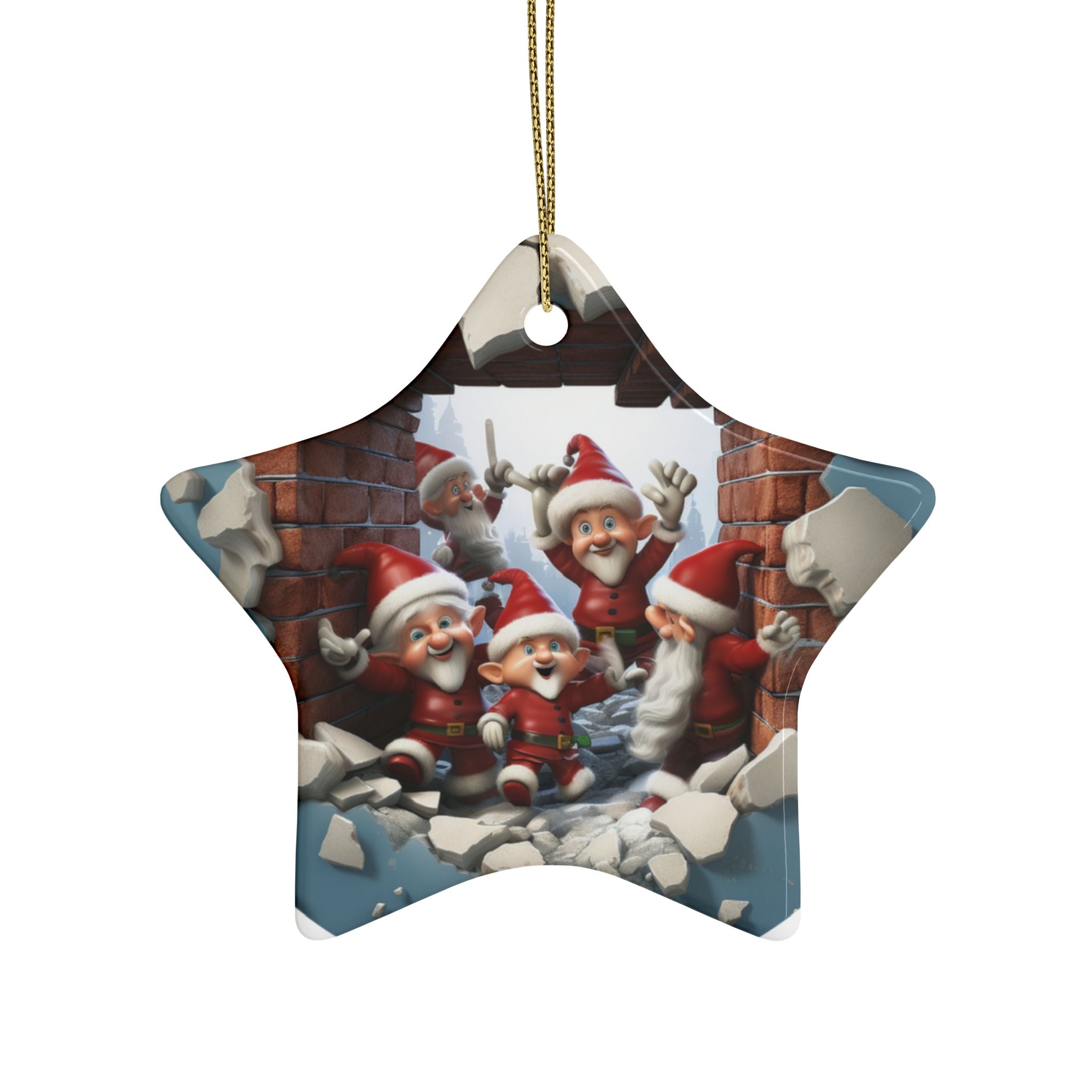 Holiday Ceramic Ornaments - Star Shaped Christmas Decor, Festive Tree Decorations, Unique Gift Ideas, Home and Holiday Decorations, [...]