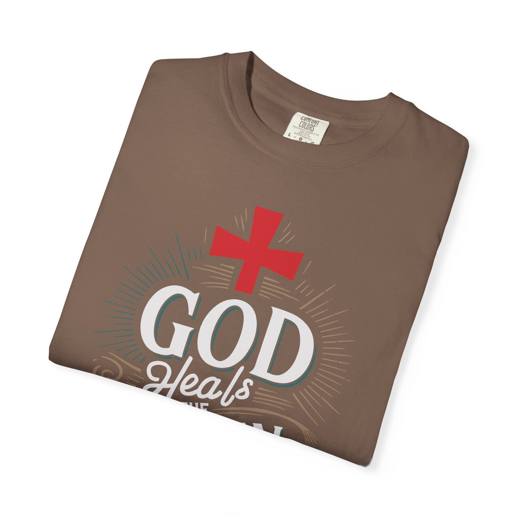 Faith-Inspired Unisex T-Shirt, God Heals The Broken-Hearted Tee