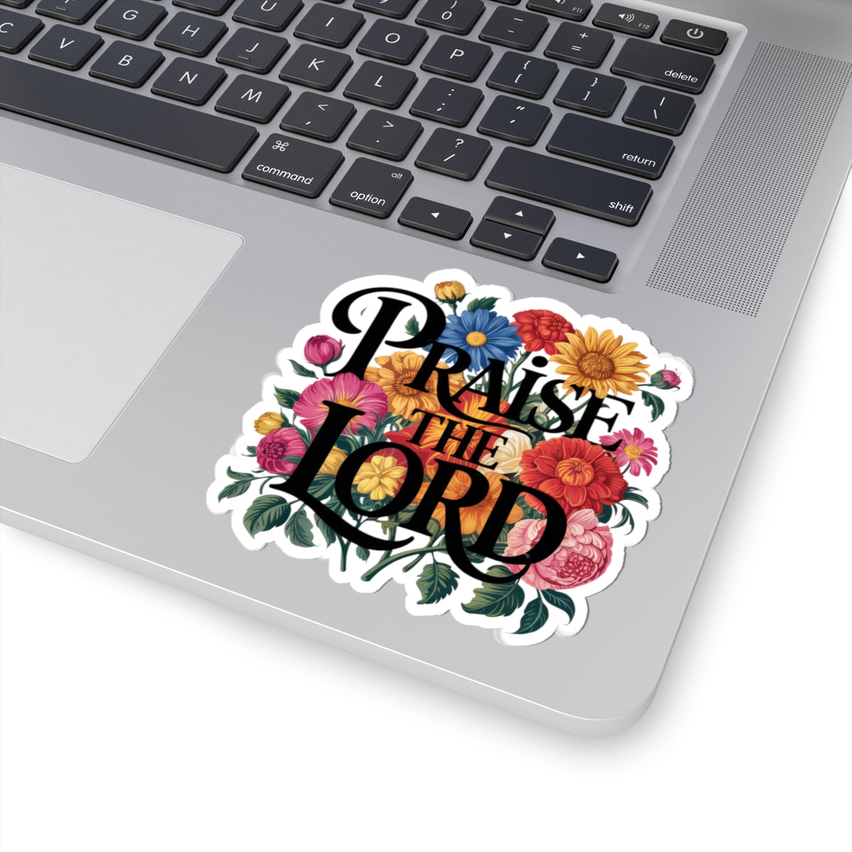 Floral Praise the Lord Stickers | Inspirational Decor, Bible Study Supplies, Christian Gifts, Laptop Stickers, Faith-Based Art