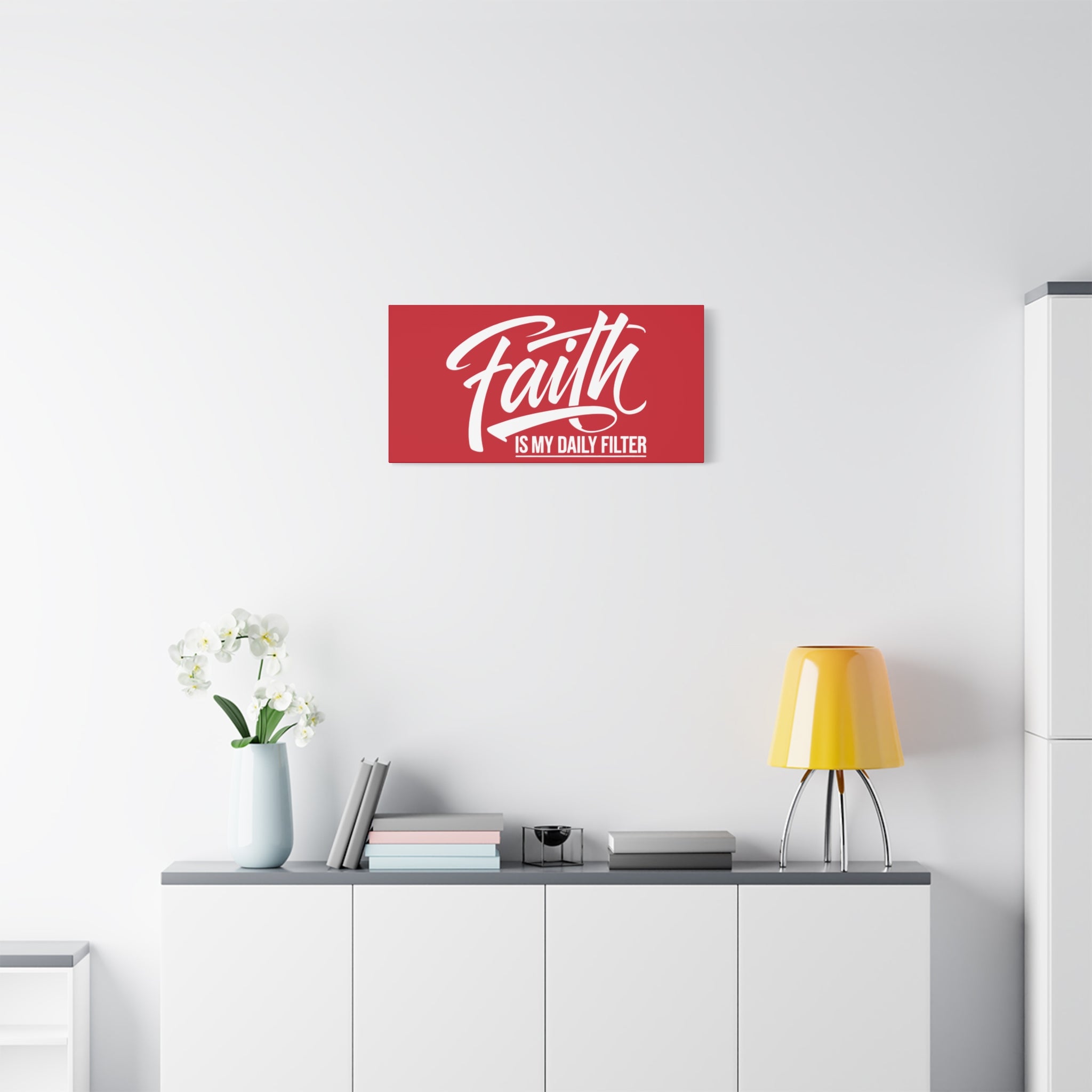 Copy of Inspirational Canvas Wall Art, Faith Quote Decor, Motivational Home Decor, Gray Wall Hanging, Gift for Faith Lovers