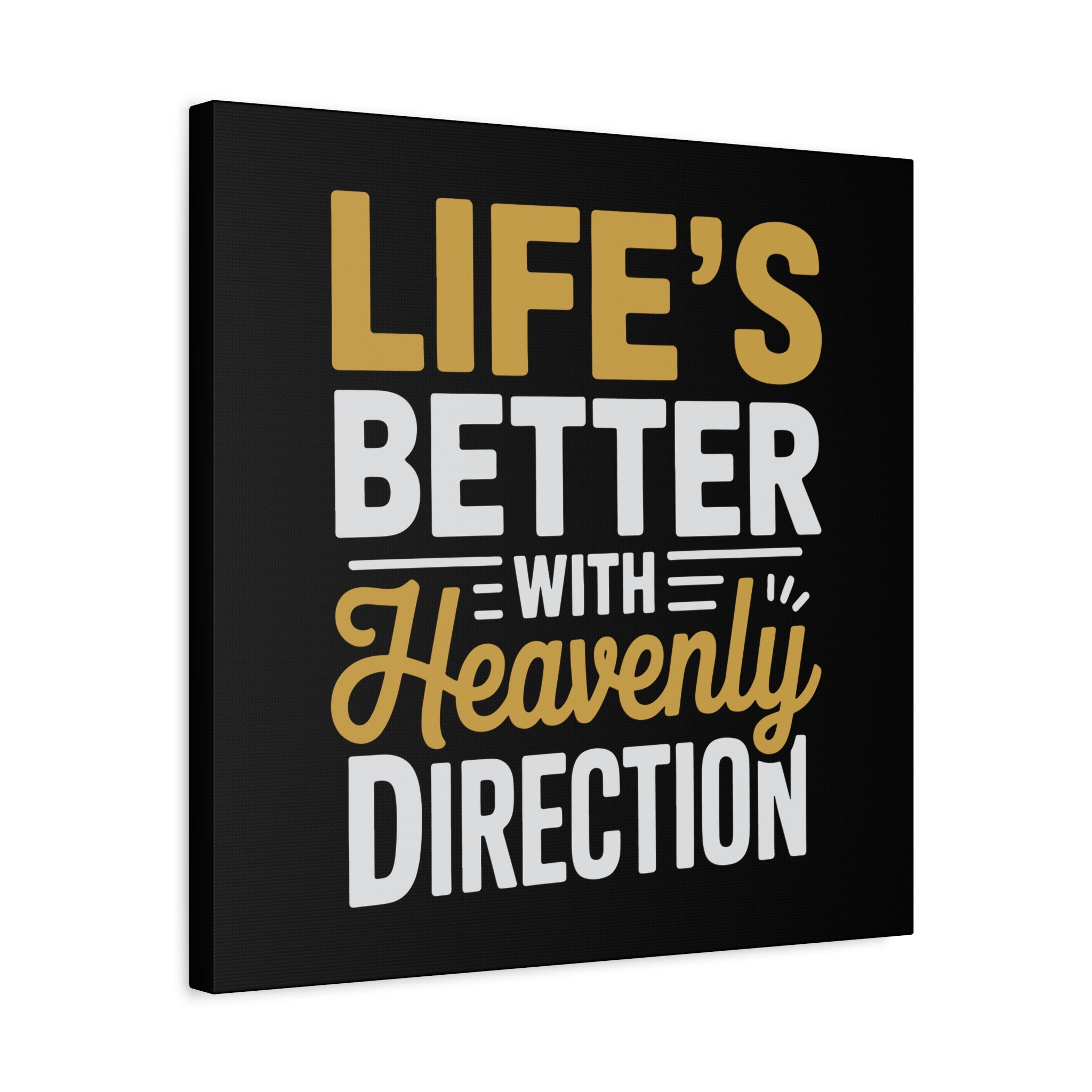 Heavenly Direction Canvas Wall Art, Inspirational Home Decor, Motivational Gift, Modern Wall Hanging, Perfect for Any Room