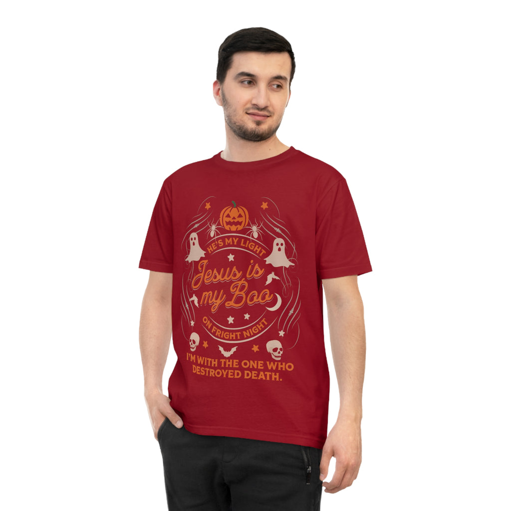Halloween Christian T-Shirt with Fun Ghost Designs, Jesus is My Boo, Spooky Season Apparel, Faithful Holiday Shirt, Unique Gift for [...]