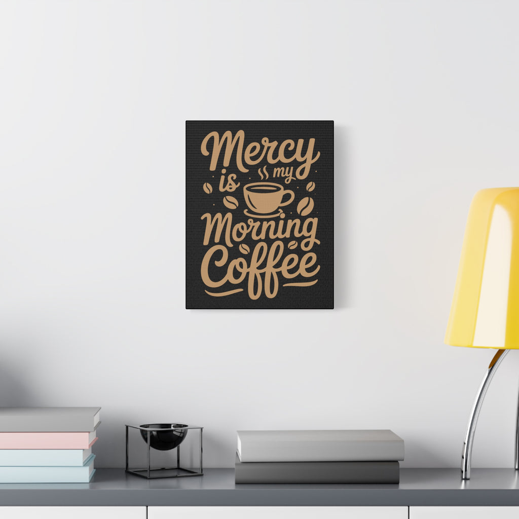 Coffee-Themed Canvas Art Print, Wall Decor for Coffee Lovers, Inspirational Home Decoration, Gift for Friends and Family