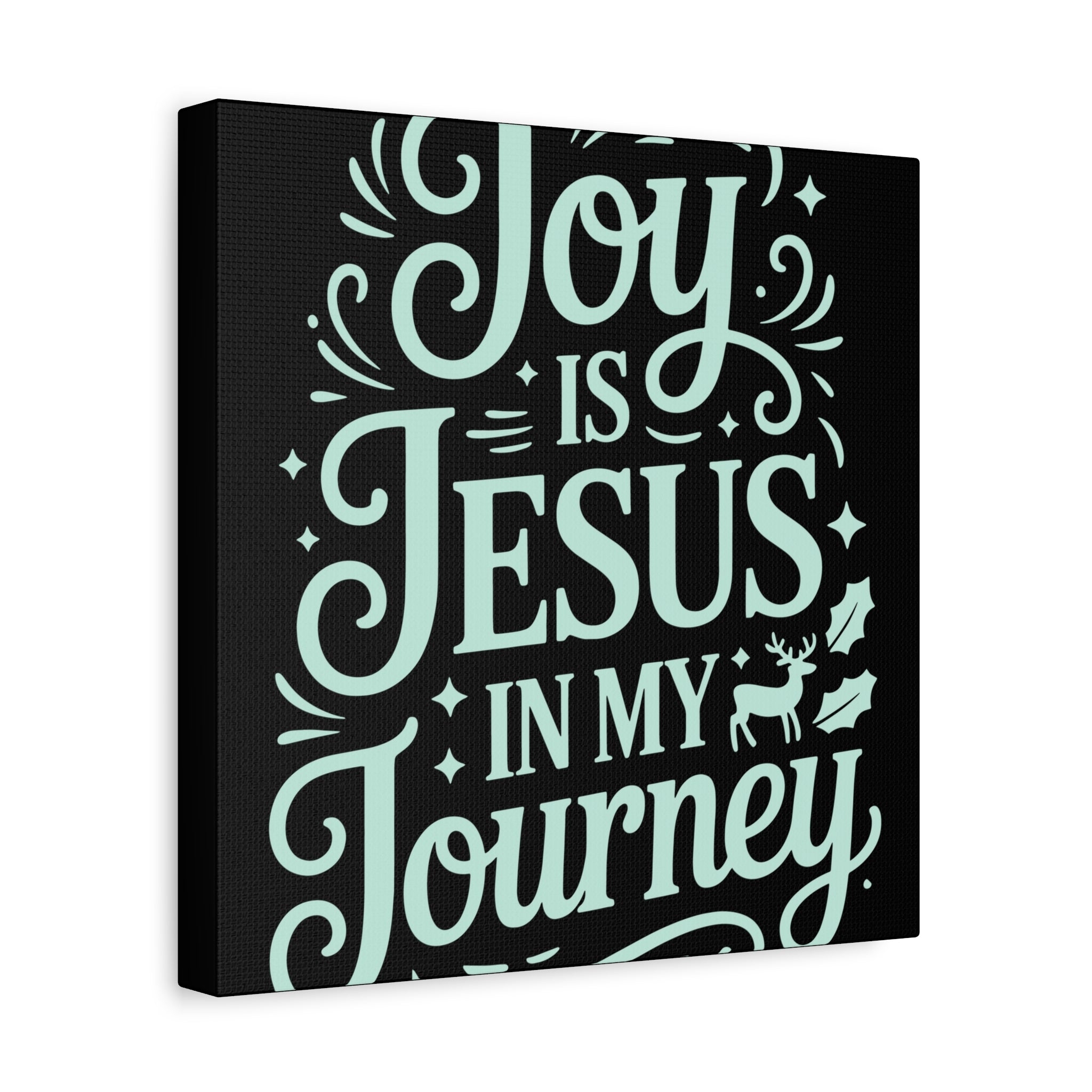 Joy in My Journey Canvas Wall Art, Religious Decor, Christmas Gift, Inspirational Wall Art, Joyful Home Decoration, Faith-Based Art