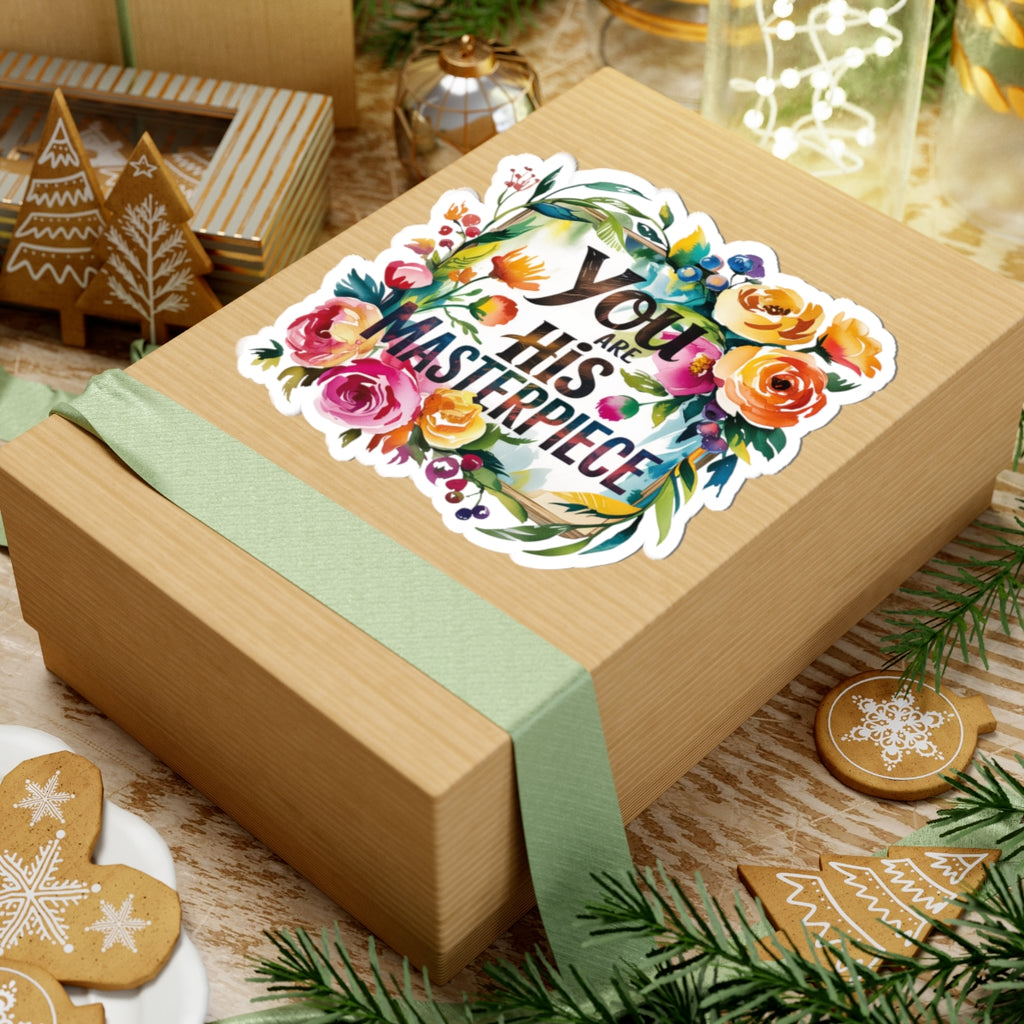 Inspirational Floral Kiss-Cut Stickers - Decorate, Gift, and Inspire - Perfect for Journals, Laptops, and Motivation