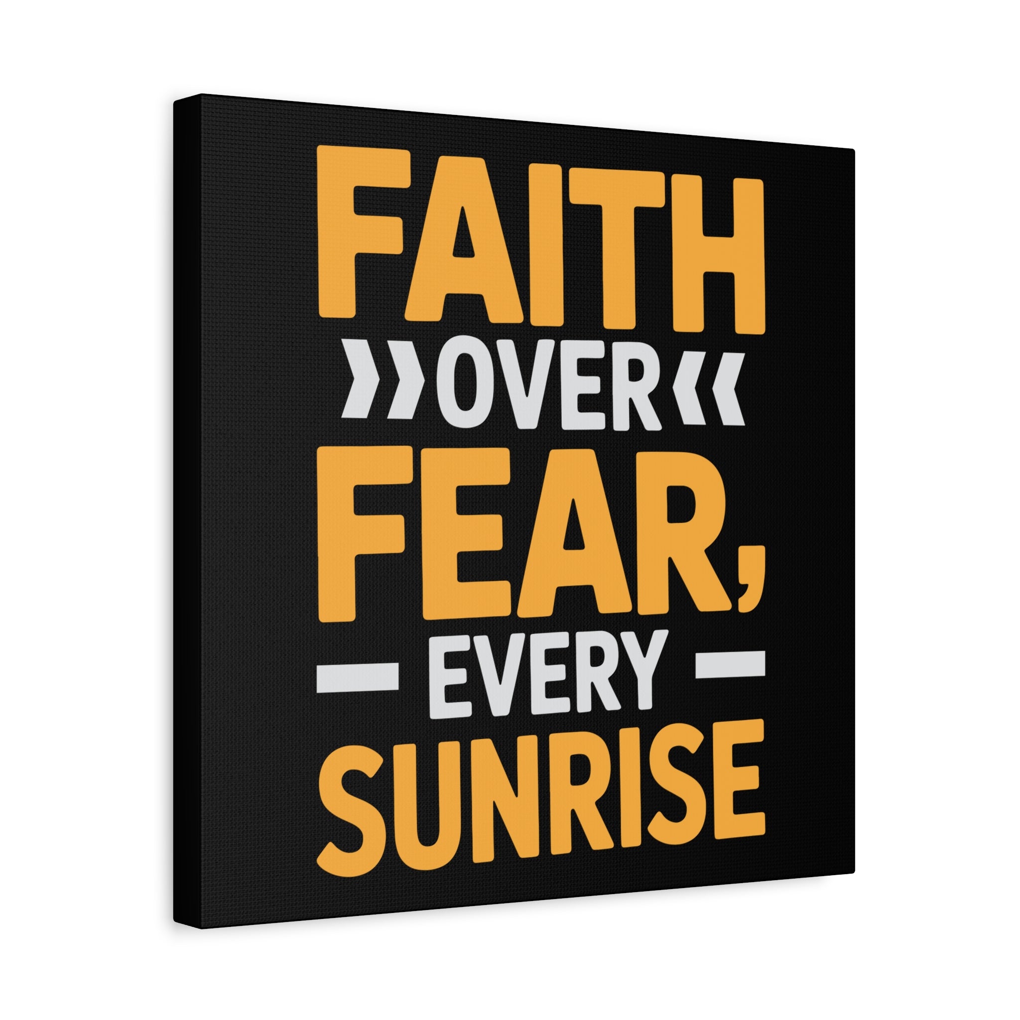 Inspirational Wall Art, Motivation Decor, Faith over Fear Canvas, Uplifting Home Decoration, Perfect Gift for New Beginnings