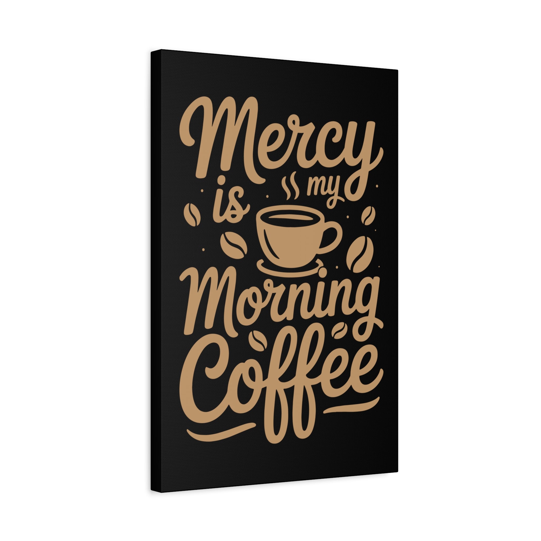 Coffee-Themed Canvas Art Print, Wall Decor for Coffee Lovers, Inspirational Home Decoration, Gift for Friends and Family