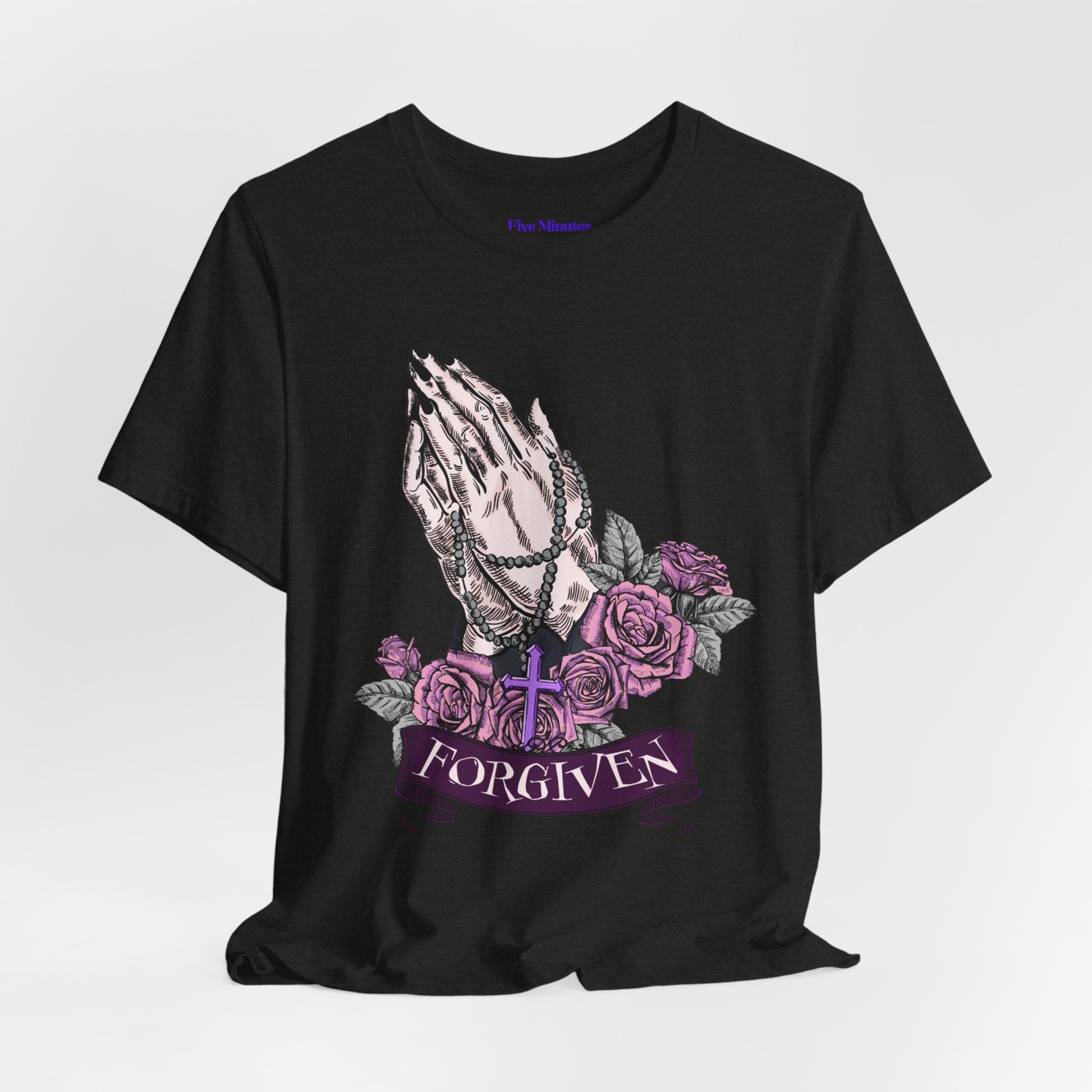 Forgiven Graphic Tee - Unisex Jersey Short Sleeve Shirt, Spiritual Apparel, Gift for Believers, Casual Outfit, Faith Inspired Fashion
