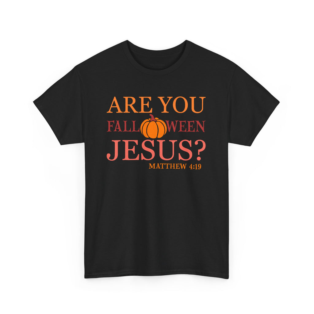 Unisex Heavy Cotton Tee - Are You Halloween Jesus? Festival Shirt, Funny Christian Tee, Fall Apparel, Halloween Party Outfit, Holiday Gift