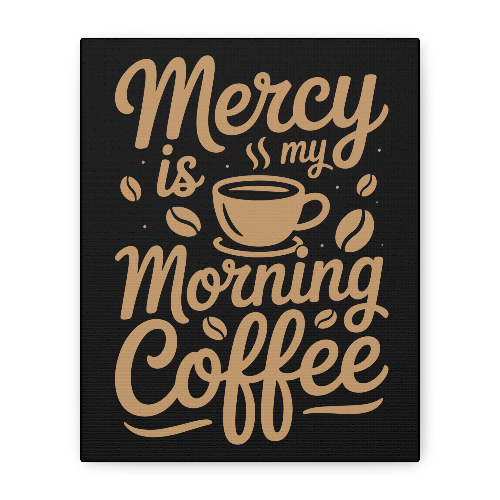 Coffee-Themed Canvas Art Print, Wall Decor for Coffee Lovers, Inspirational Home Decoration, Gift for Friends and Family