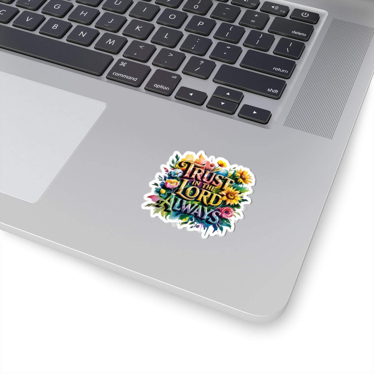 Inspirational Floral Kiss-Cut Stickers | Trust in the Lord Always | Motivational Decor, Laptop Stickers, Journal Accessories, Faith [...]