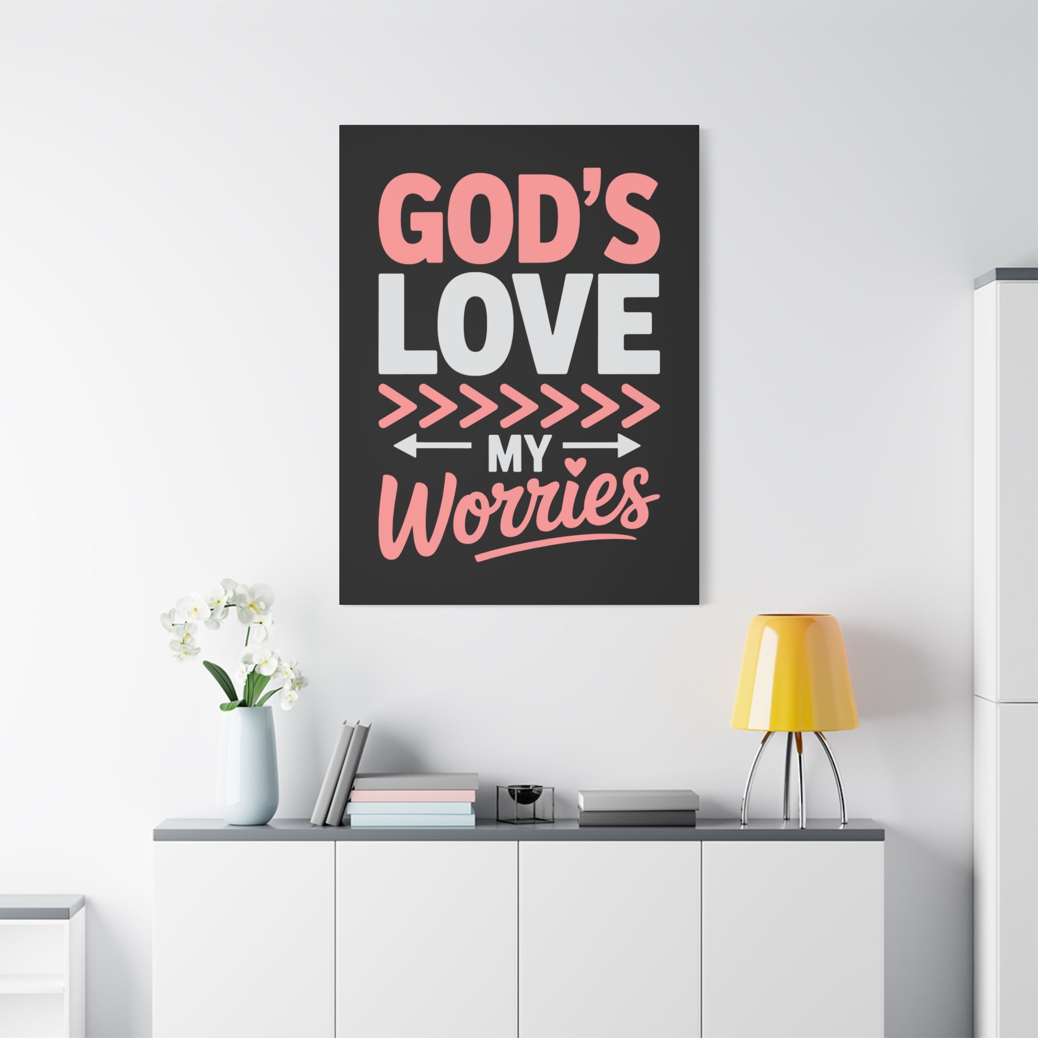Inspirational Canvas Wall Art, Home Decor, Christian Gift, Motivational Wall Art, Stress Relief Decor, Housewarming Gift
