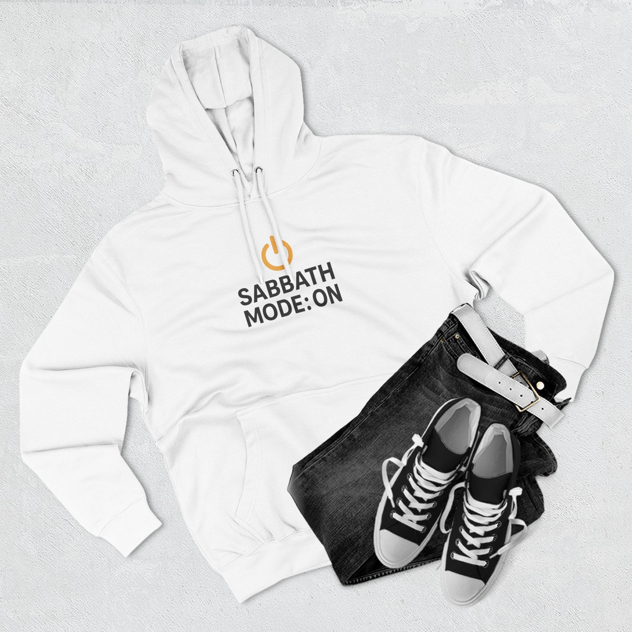Sabbath Mode Fleece Hoodie | Faith Apparel, Religious Gift, Comfortable Hoodie, Cozy Wear, Spiritual Fashion