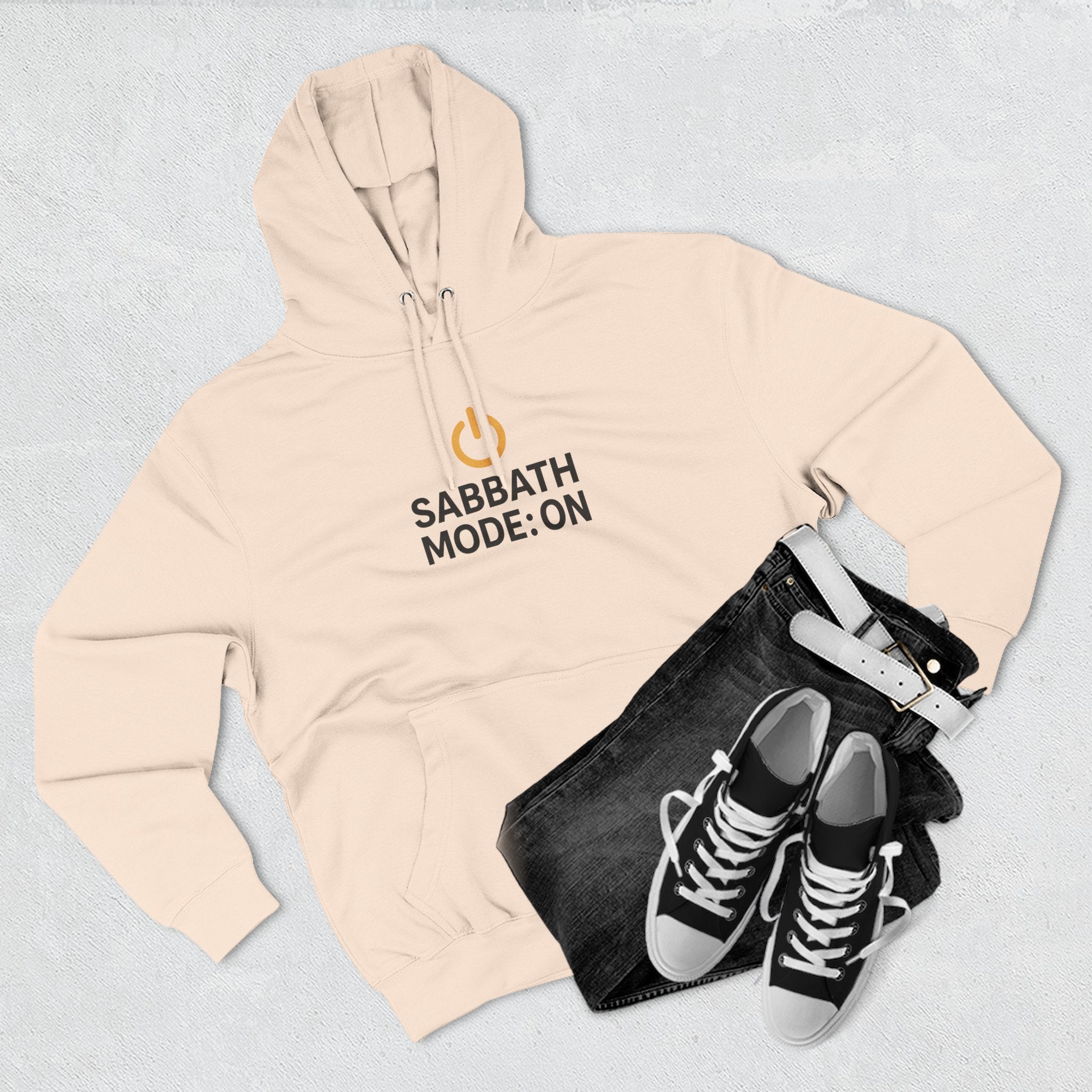 Sabbath Mode Fleece Hoodie | Faith Apparel, Religious Gift, Comfortable Hoodie, Cozy Wear, Spiritual Fashion