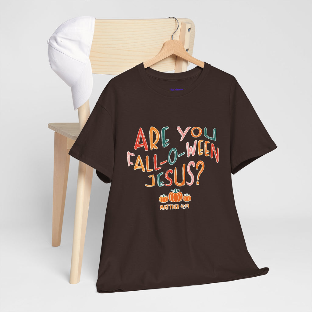 Unisex Fall-O-Ween Jesus Tee, Halloween T-Shirt, Christian Apparel, Autumn Fashion, Fun Holiday Shirt, Pumpkin Theme