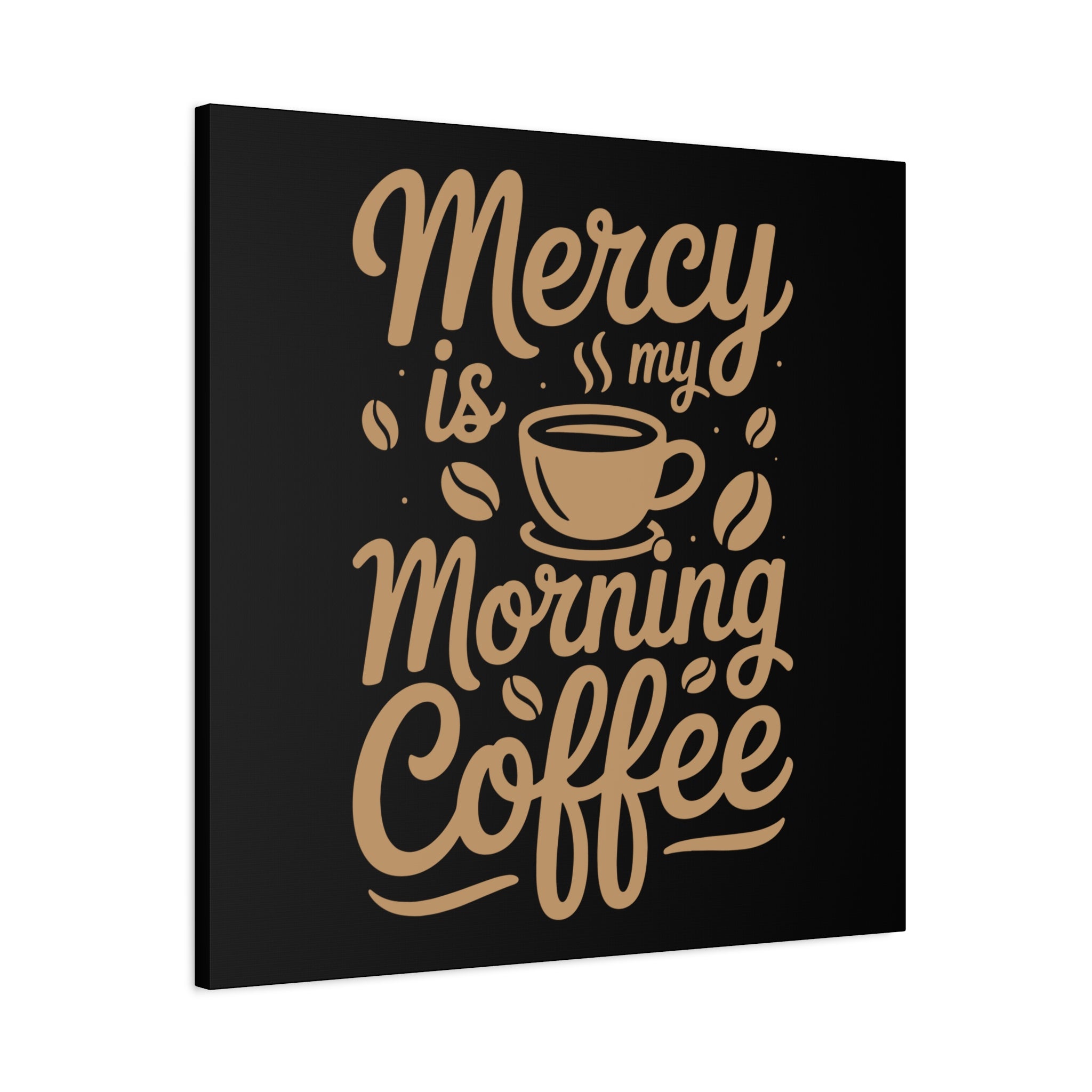 Coffee-Themed Canvas Art Print, Wall Decor for Coffee Lovers, Inspirational Home Decoration, Gift for Friends and Family