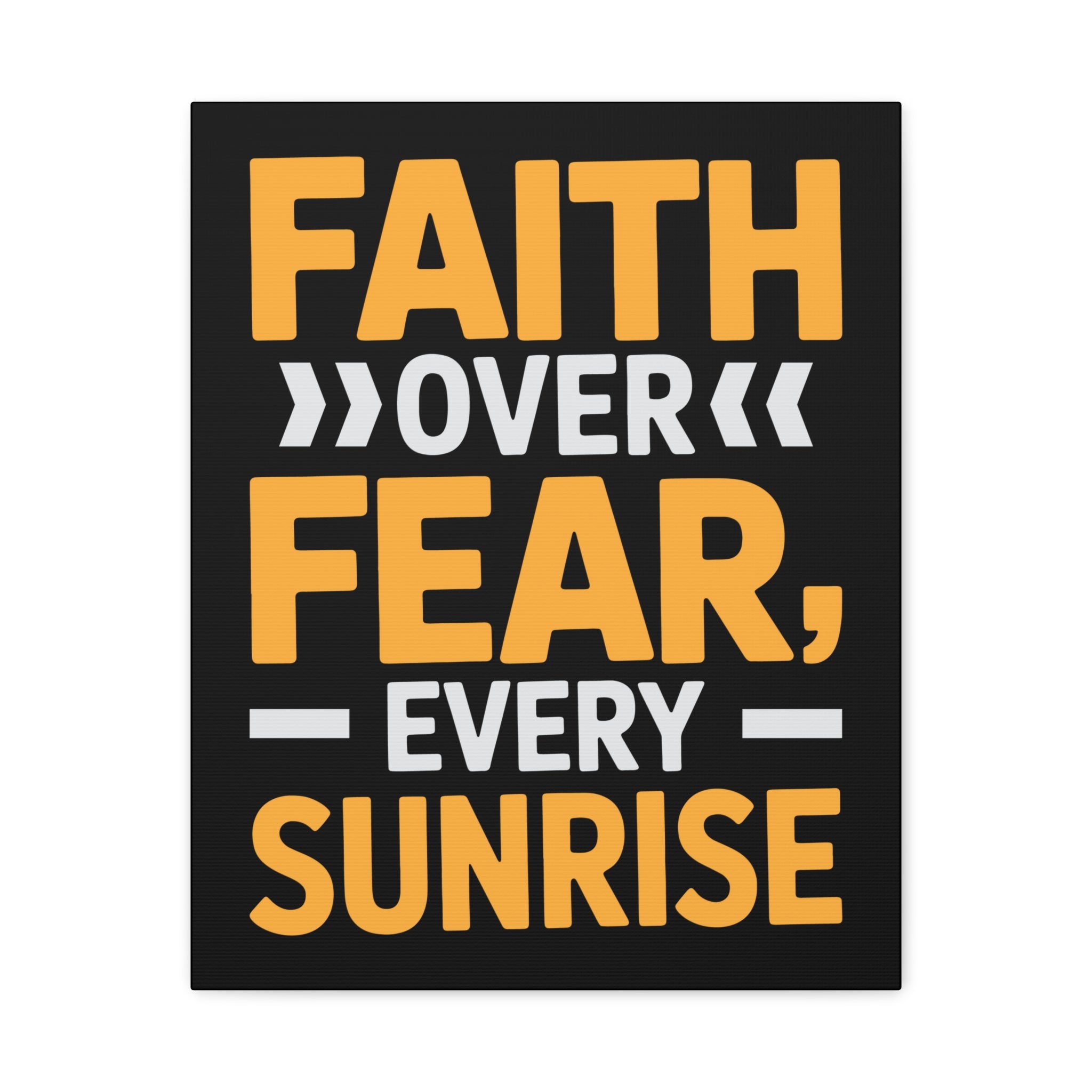 Inspirational Wall Art, Motivation Decor, Faith over Fear Canvas, Uplifting Home Decoration, Perfect Gift for New Beginnings