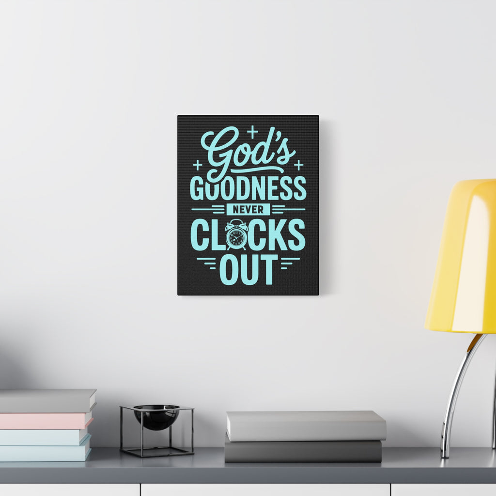 Inspirational Canvas Wall Art, Motivational Decor, Faith-Based Gift, Home Decoration, Religious Wall Art, God's Goodness